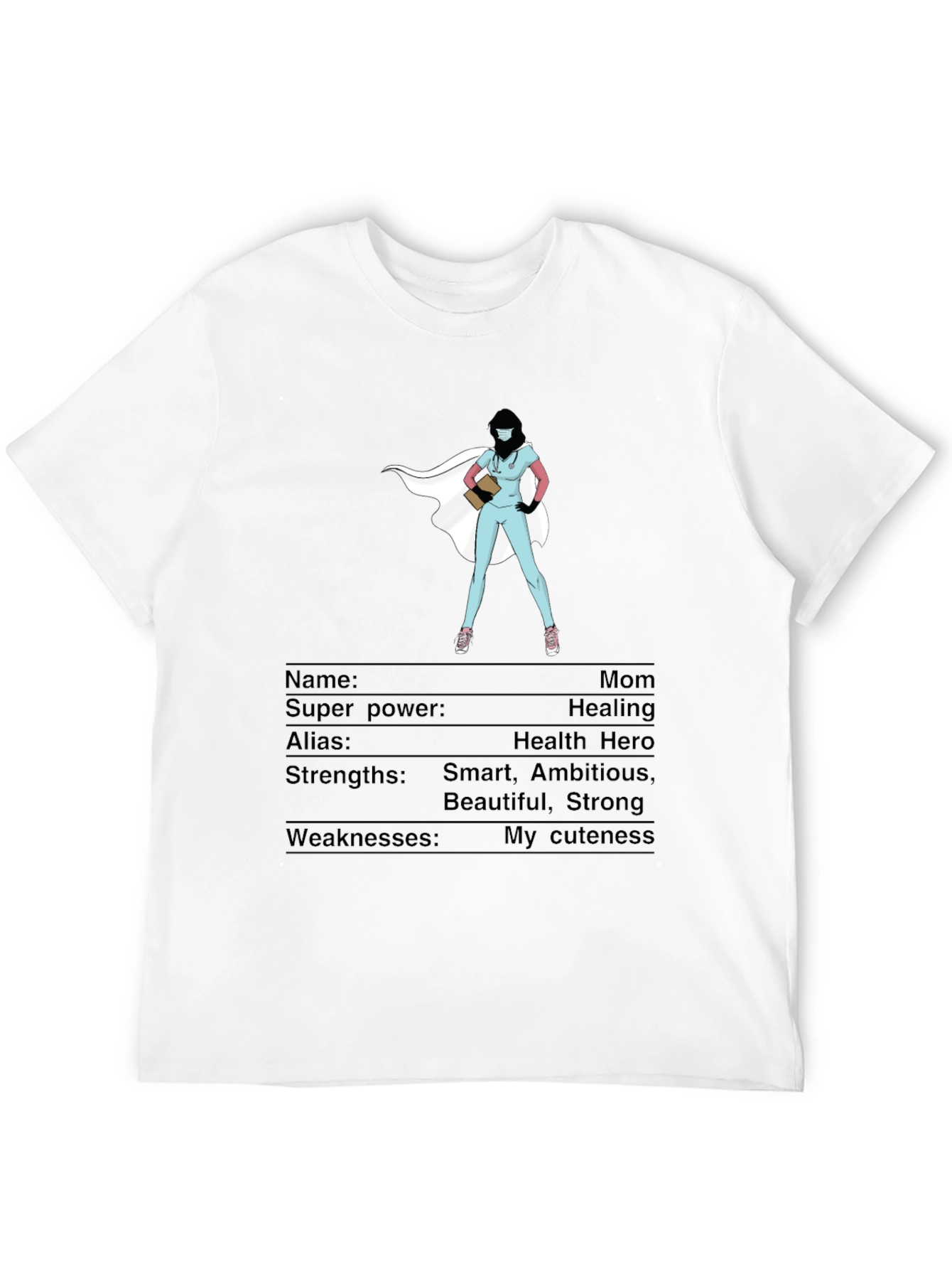 Hero Nurse Mom T-Shirt - Healing Superpower