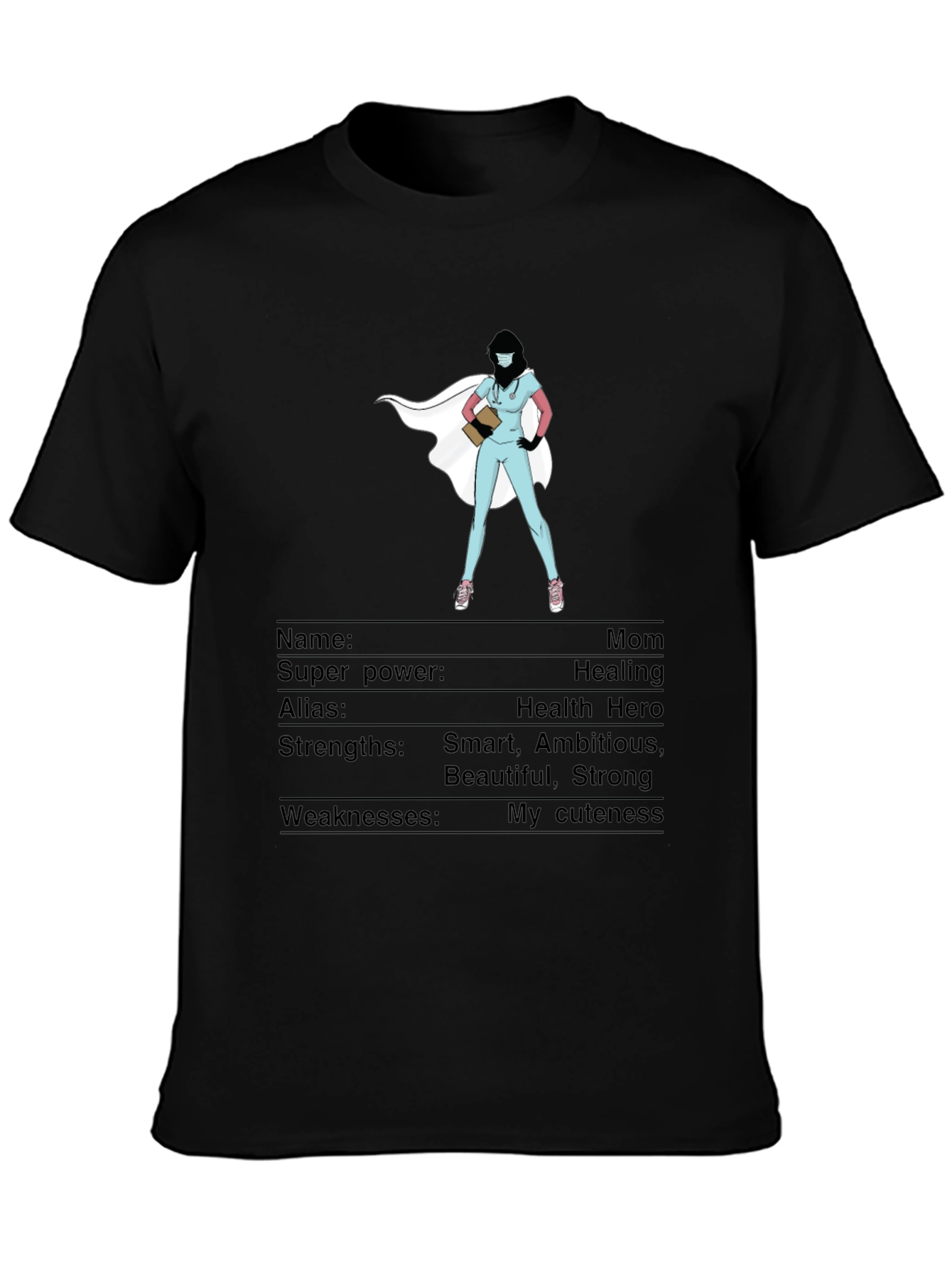 Hero Nurse Mom T-Shirt - Healing Superpower