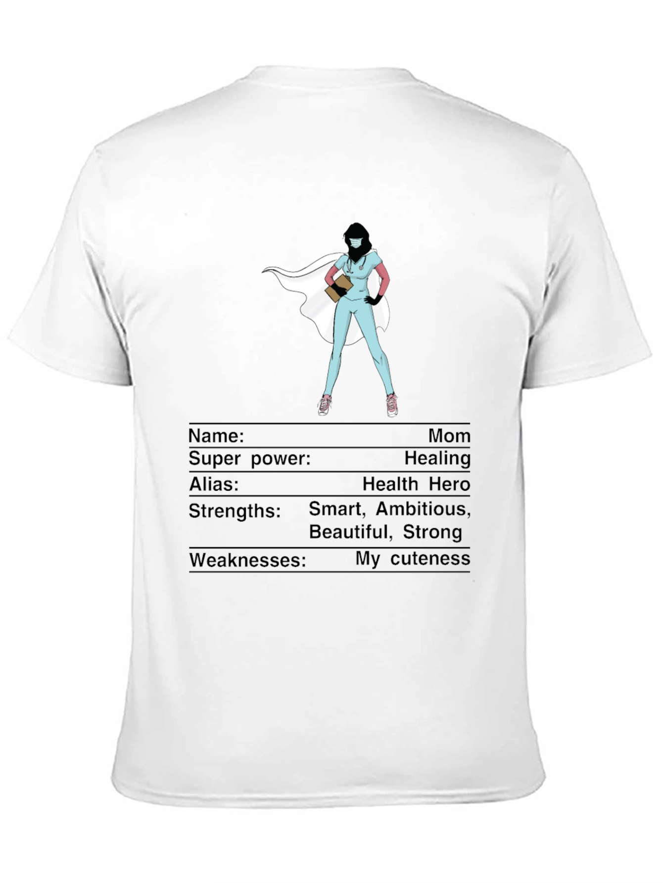 Hero Nurse Mom T-Shirt - Healing Superpower