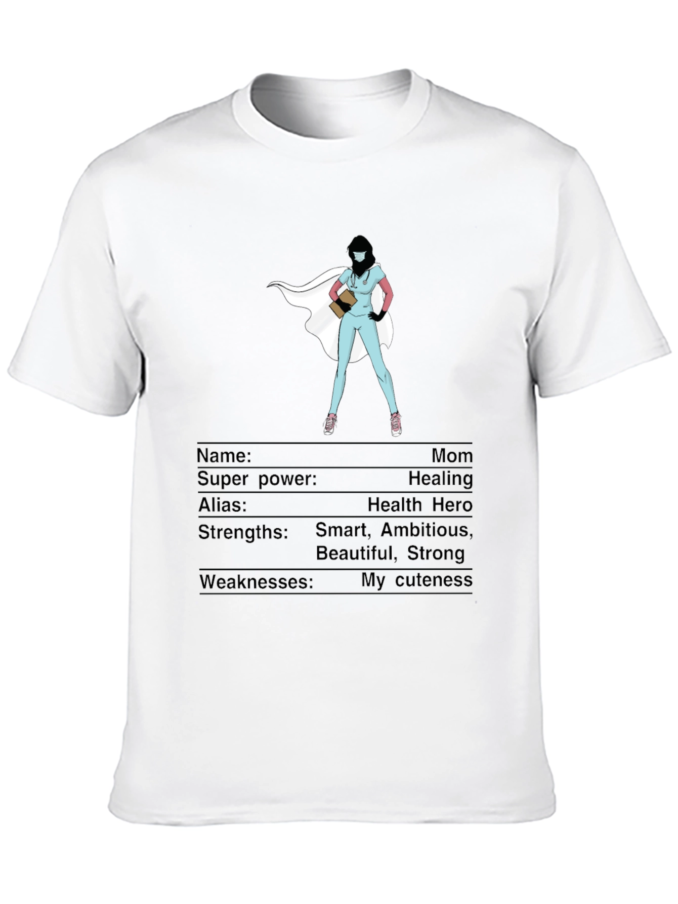 Hero Nurse Mom T-Shirt - Healing Superpower