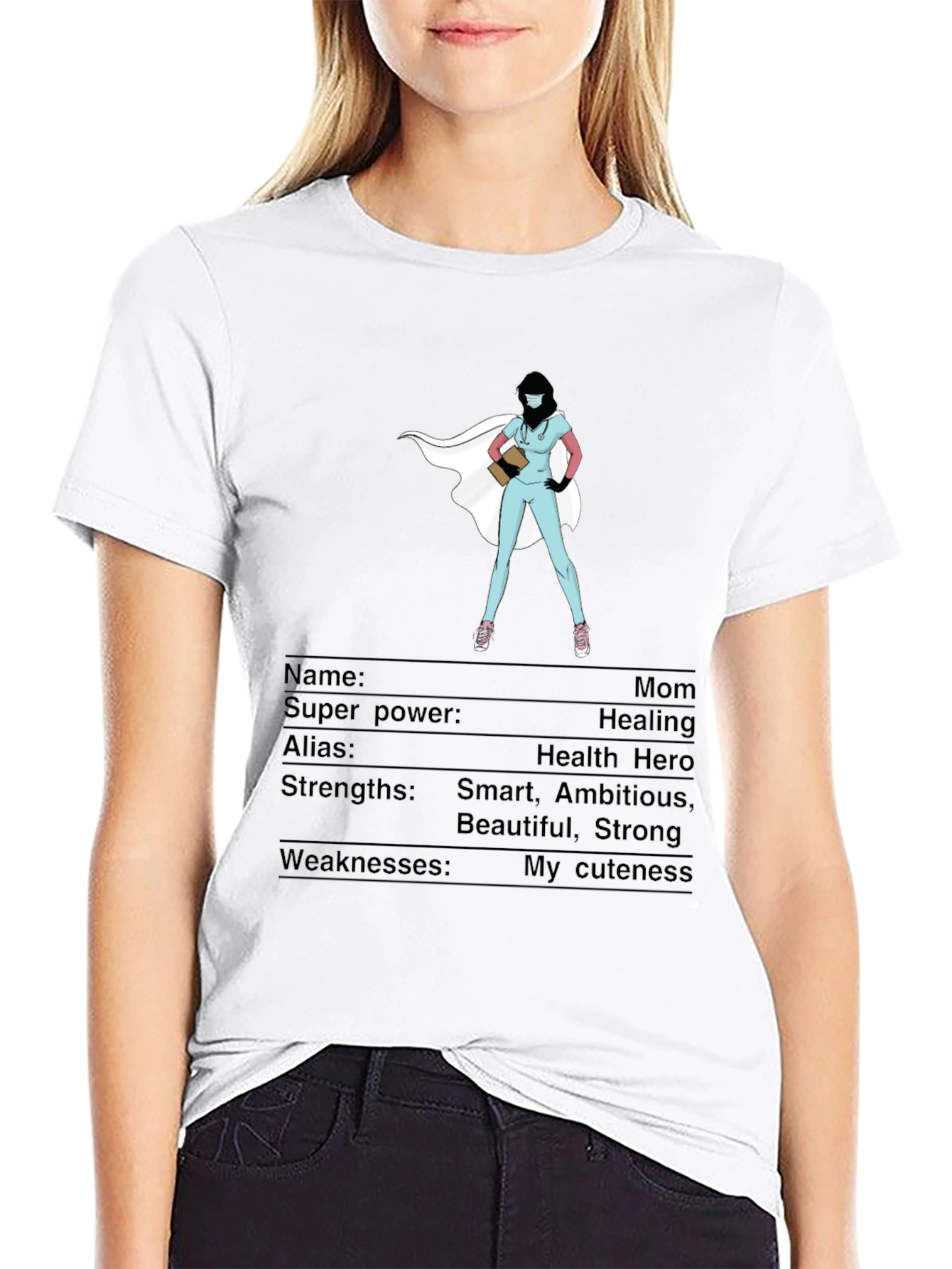 Hero Nurse Mom T-Shirt - Healing Superpower