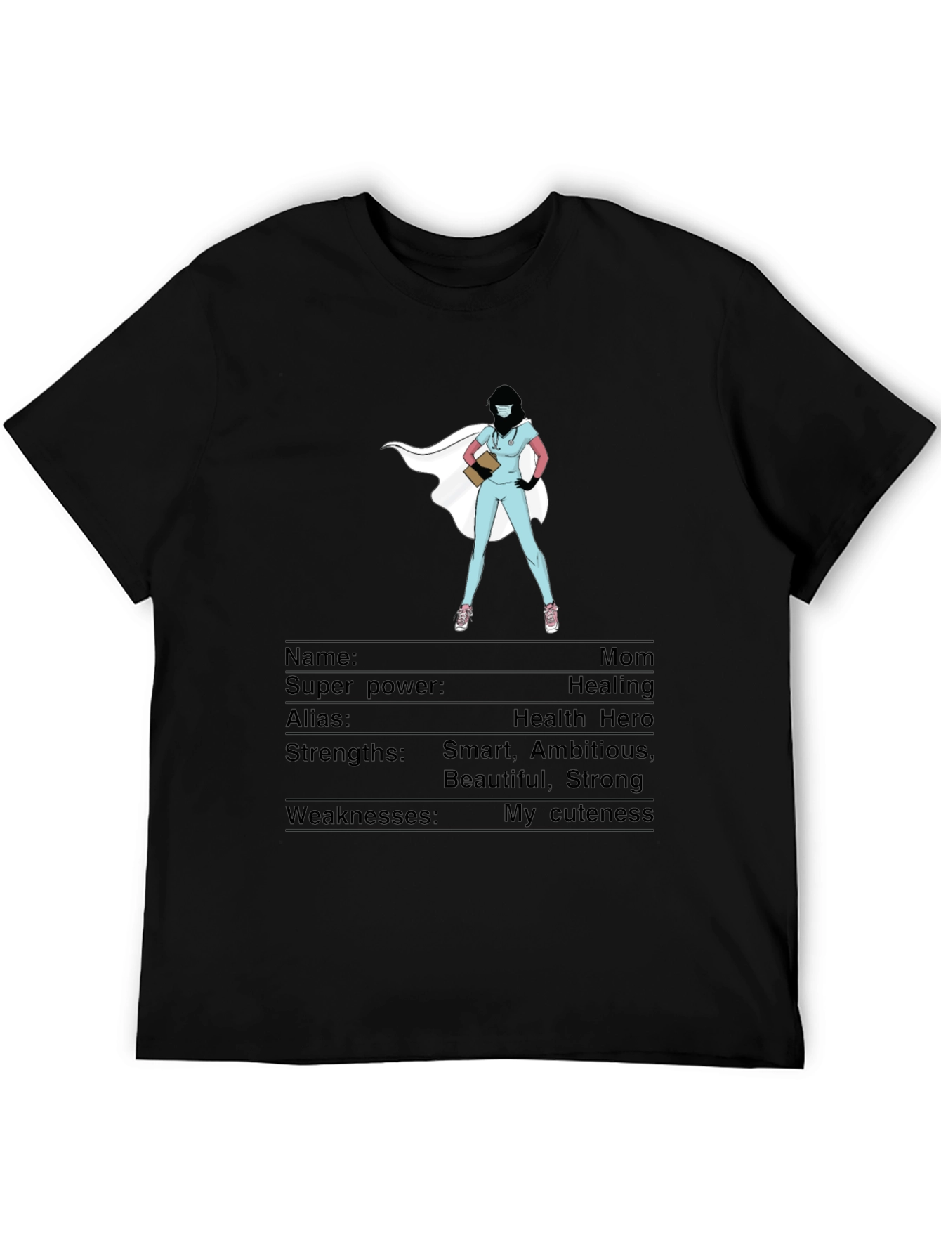 Hero Nurse Mom T-Shirt - Healing Superpower