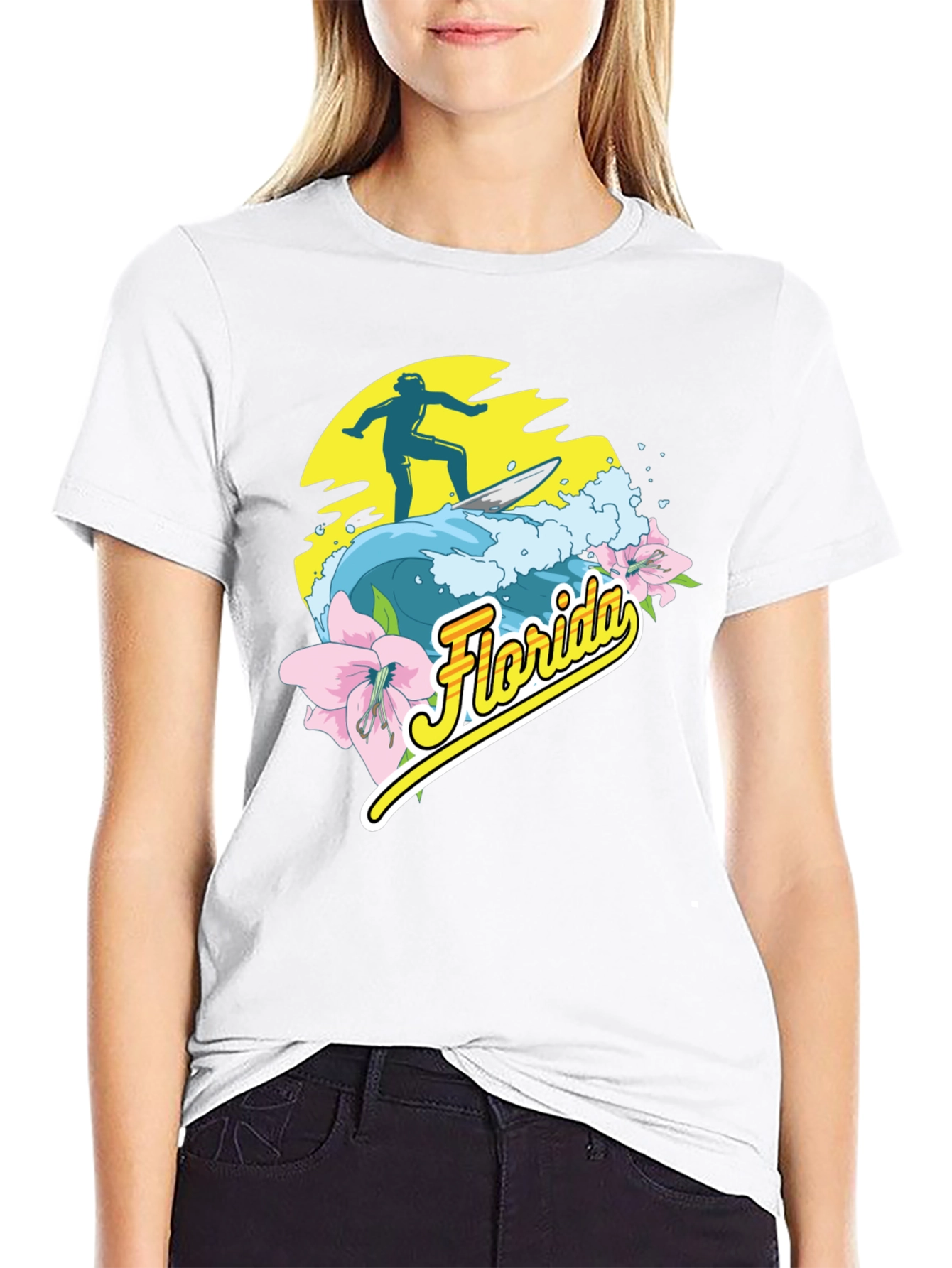 Florida Surfer Graphic T-Shirt