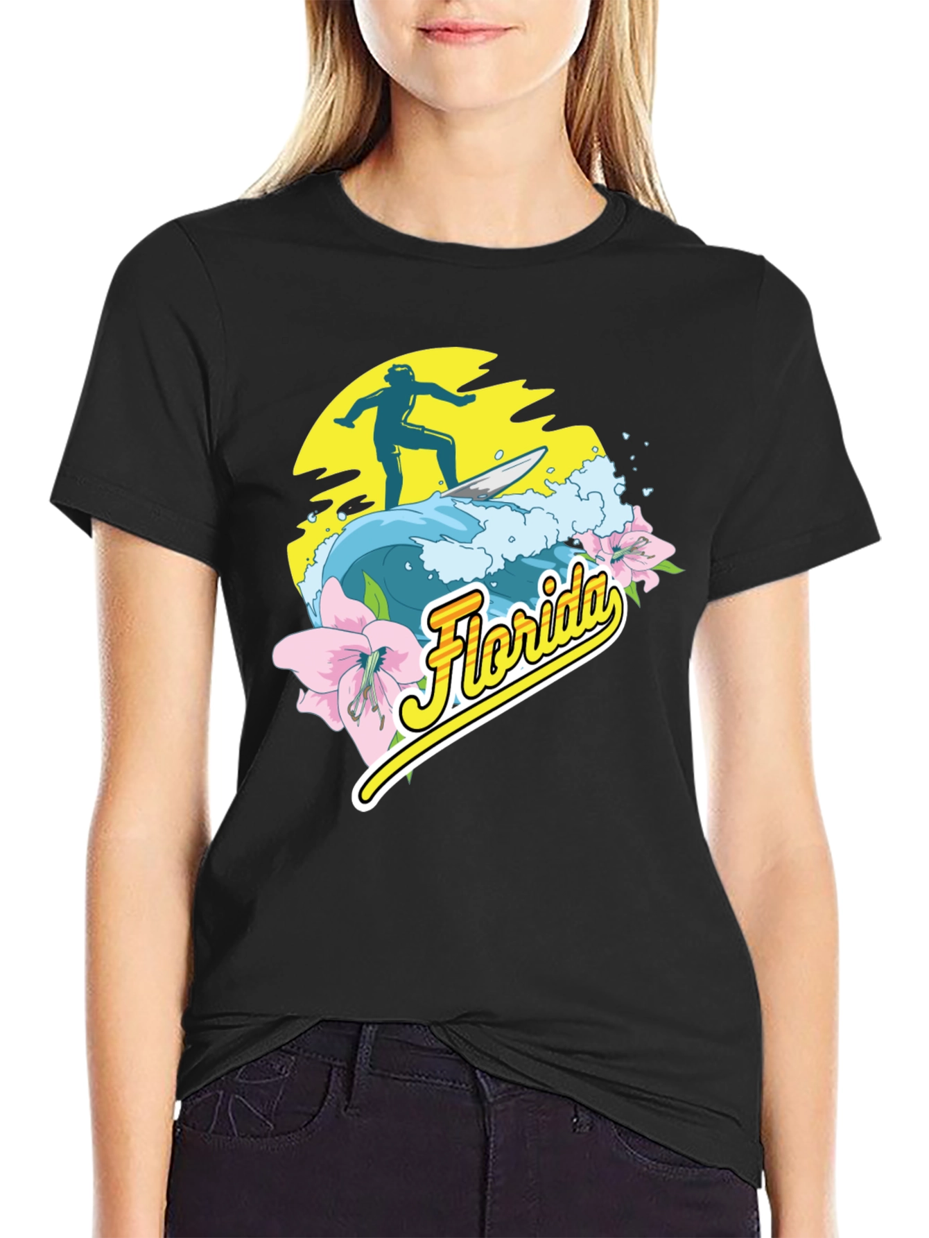 Florida Surfer Graphic T-Shirt