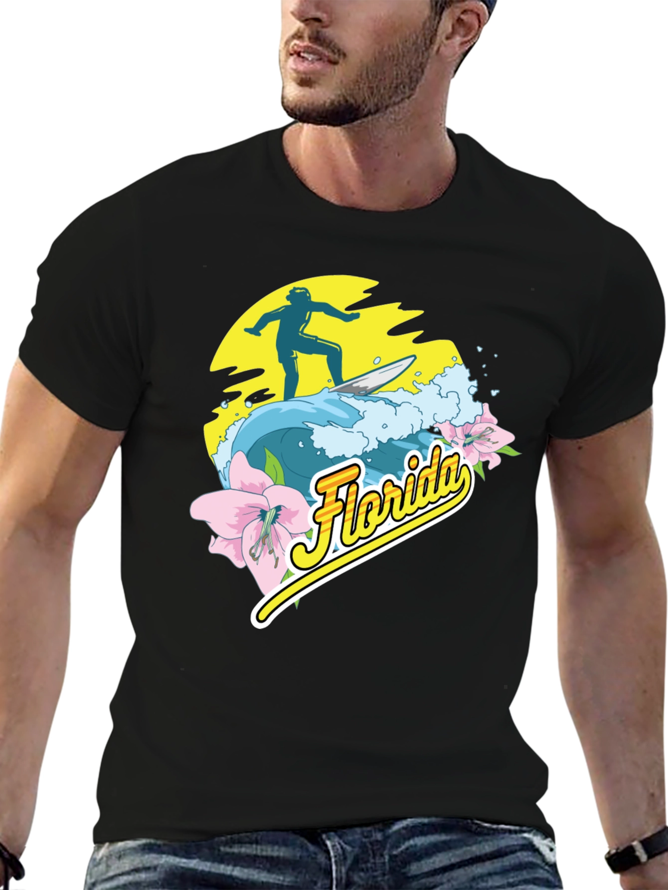 Florida Surfer Graphic T-Shirt