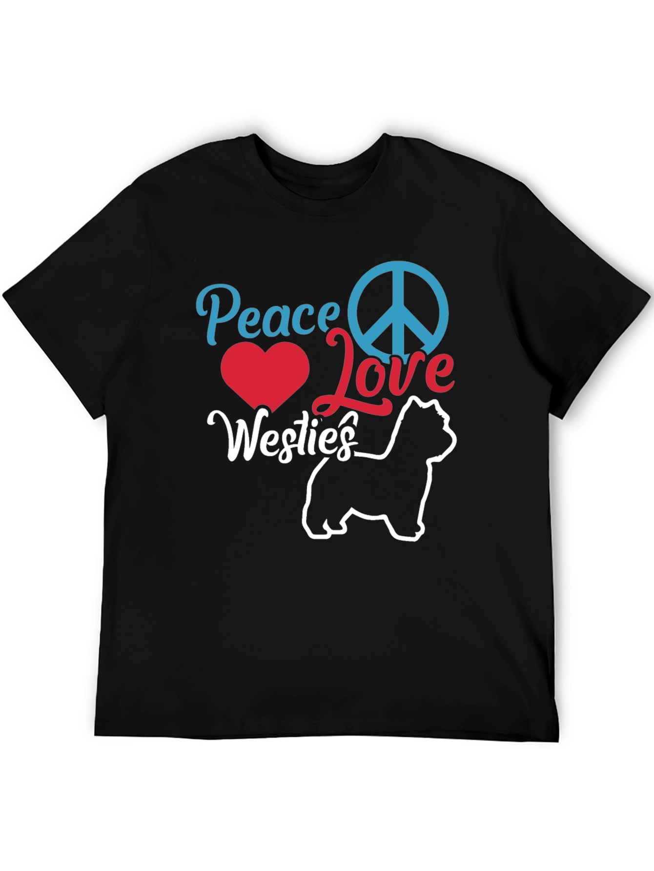 Peace Love Westies Graphic T-Shirt