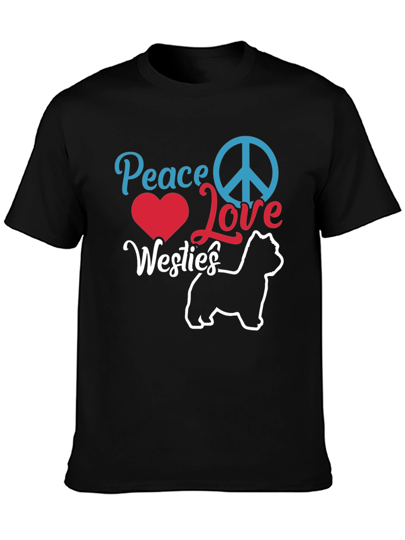 Peace Love Westies Graphic T-Shirt