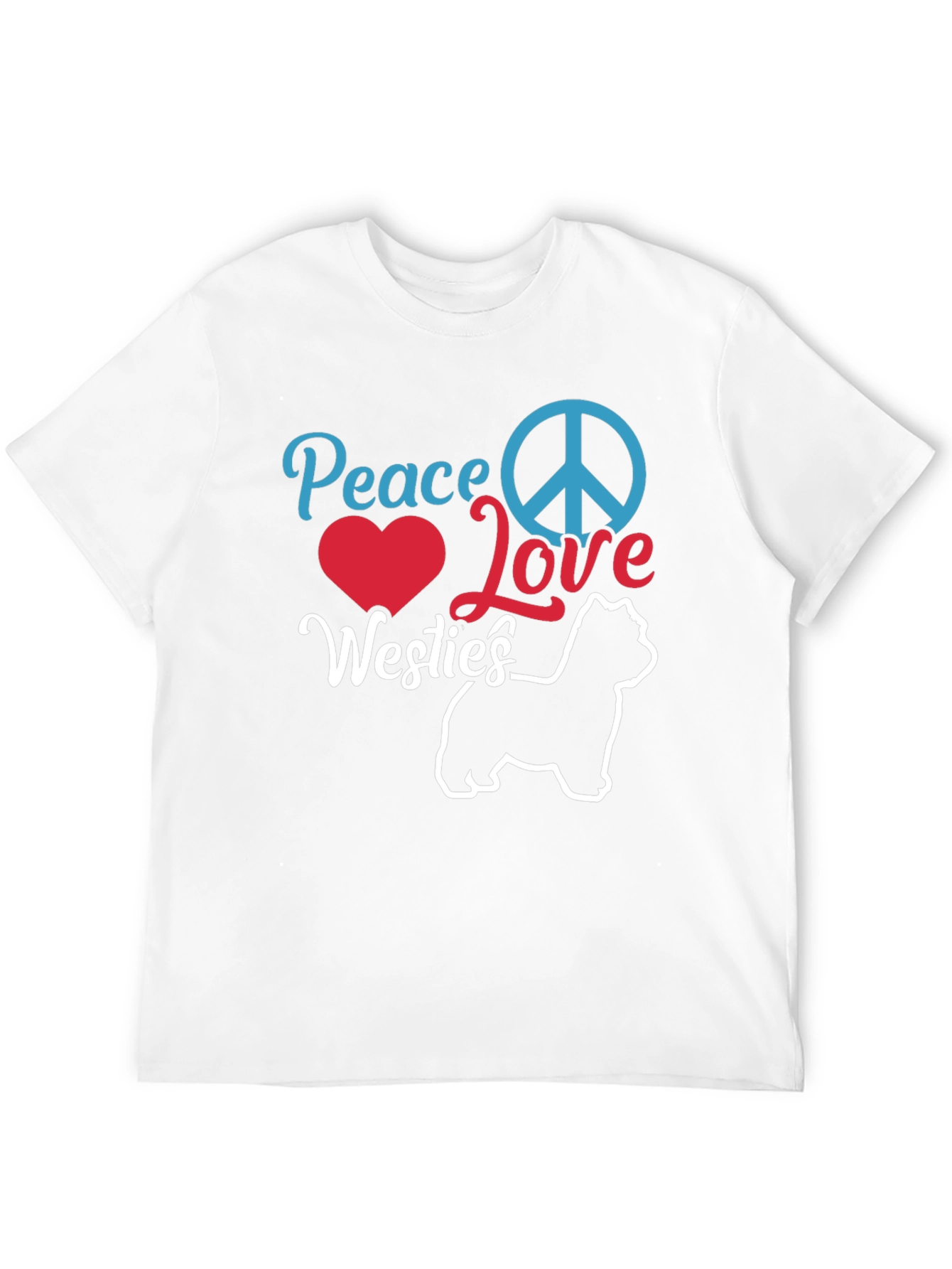 Peace Love Westies Graphic T-Shirt