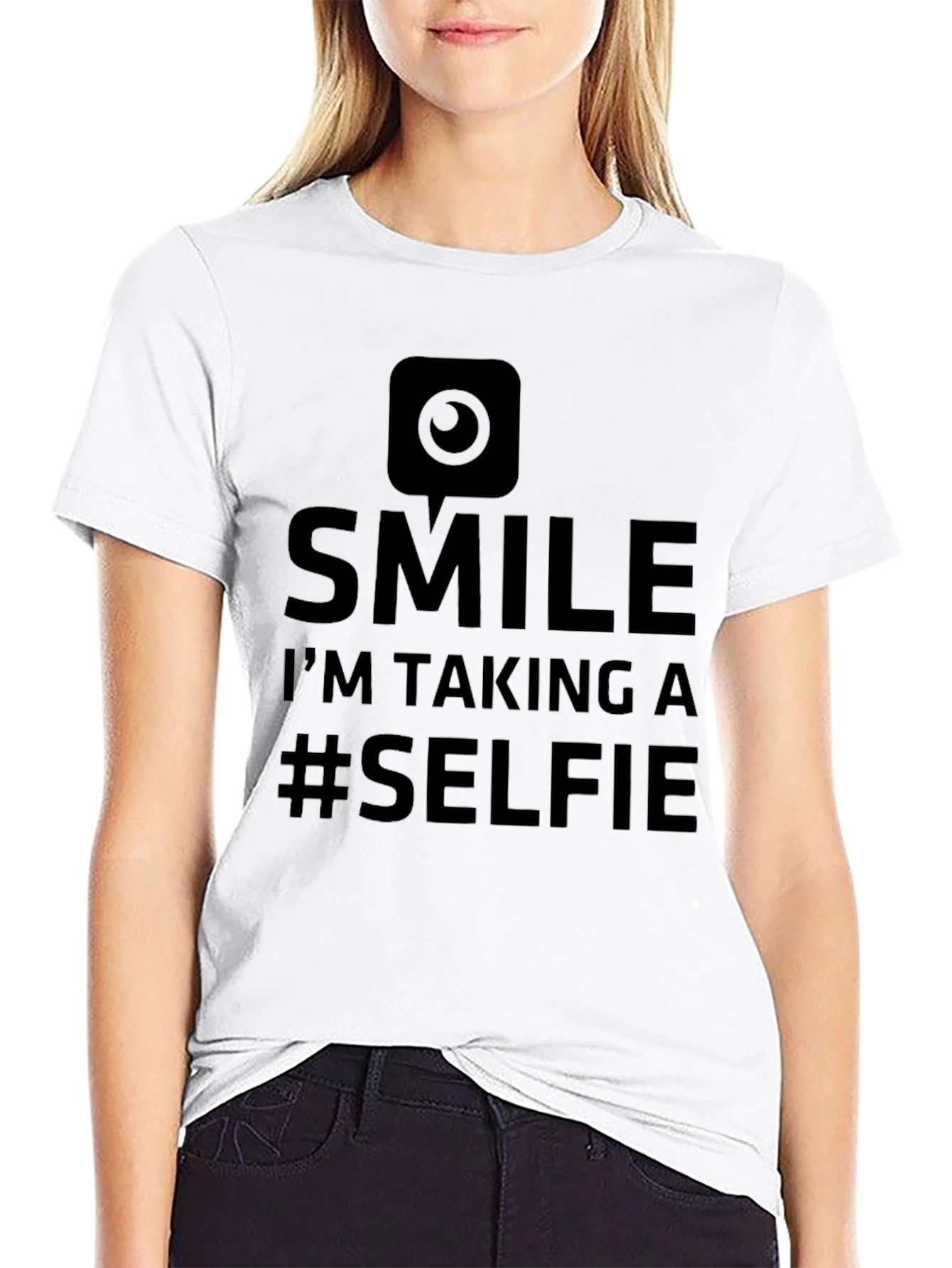 Smile Selfie Graphic T-Shirt - Trendy Fun Apparel