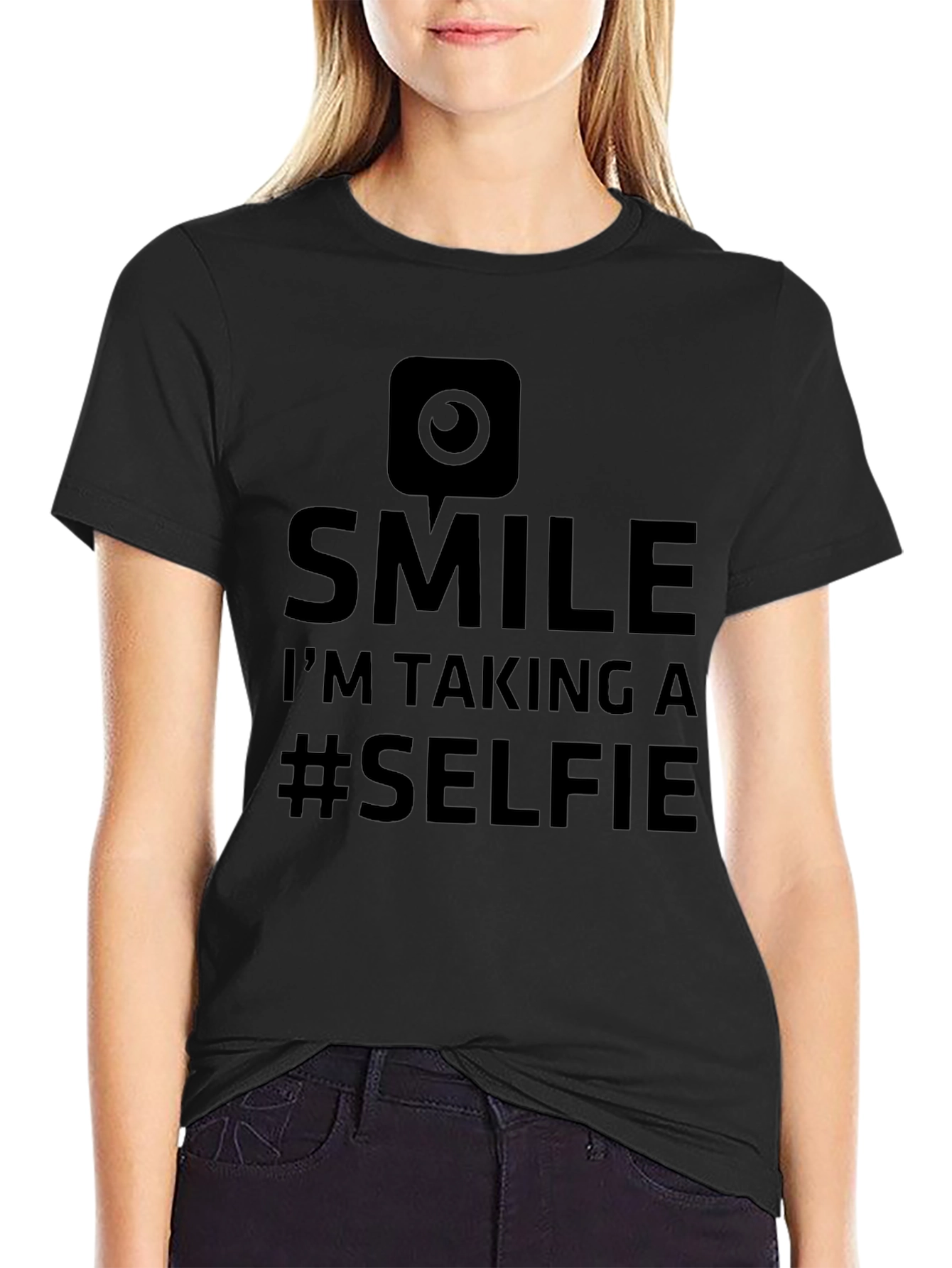 Smile Selfie Graphic T-Shirt - Trendy Fun Apparel