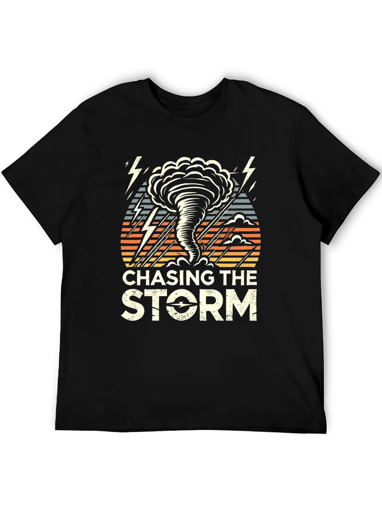 Chasing the Storm Graphic T-Shirt - Black