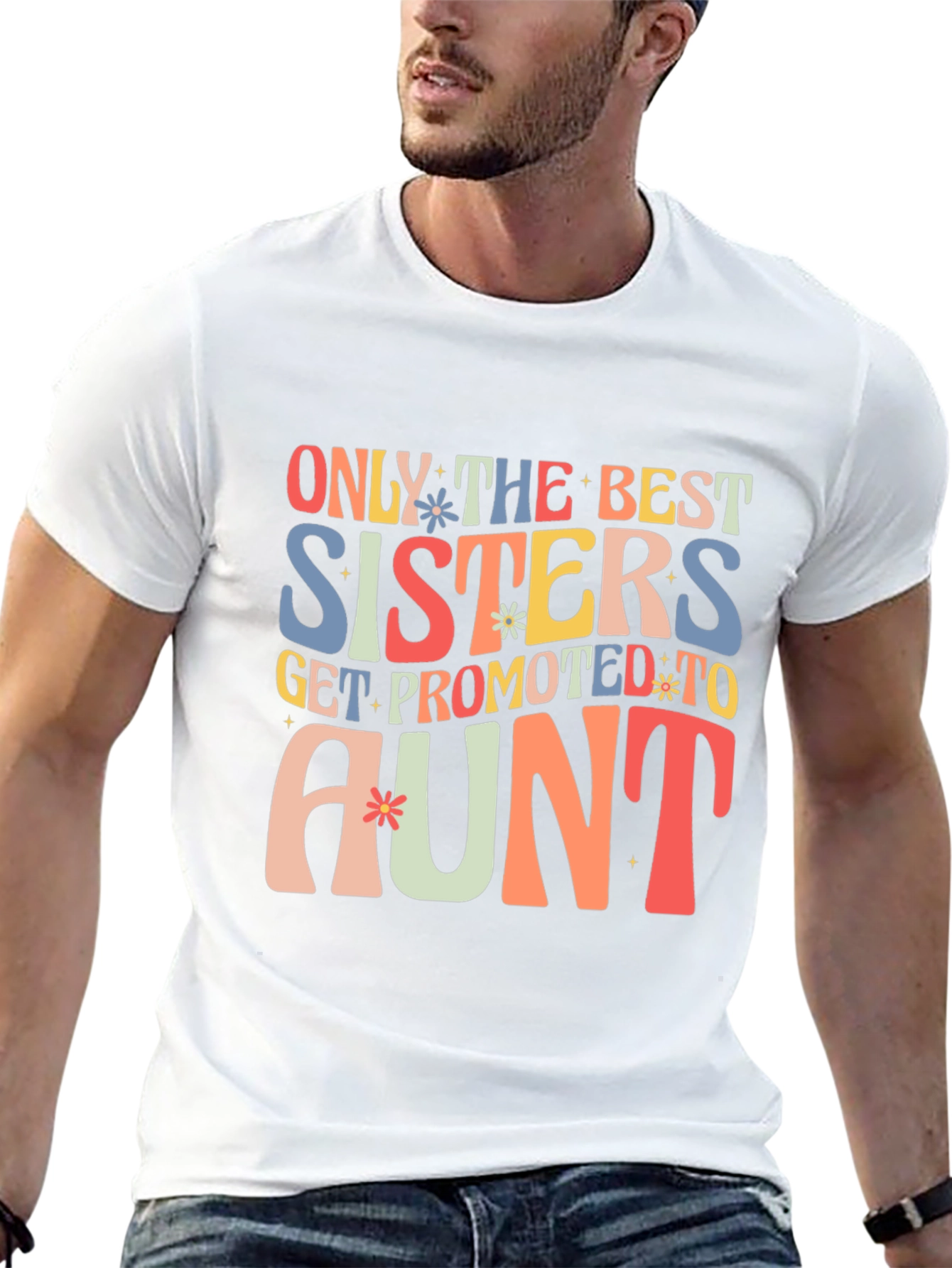 Best Sisters Get Promoted to Aunt Graphic Tee