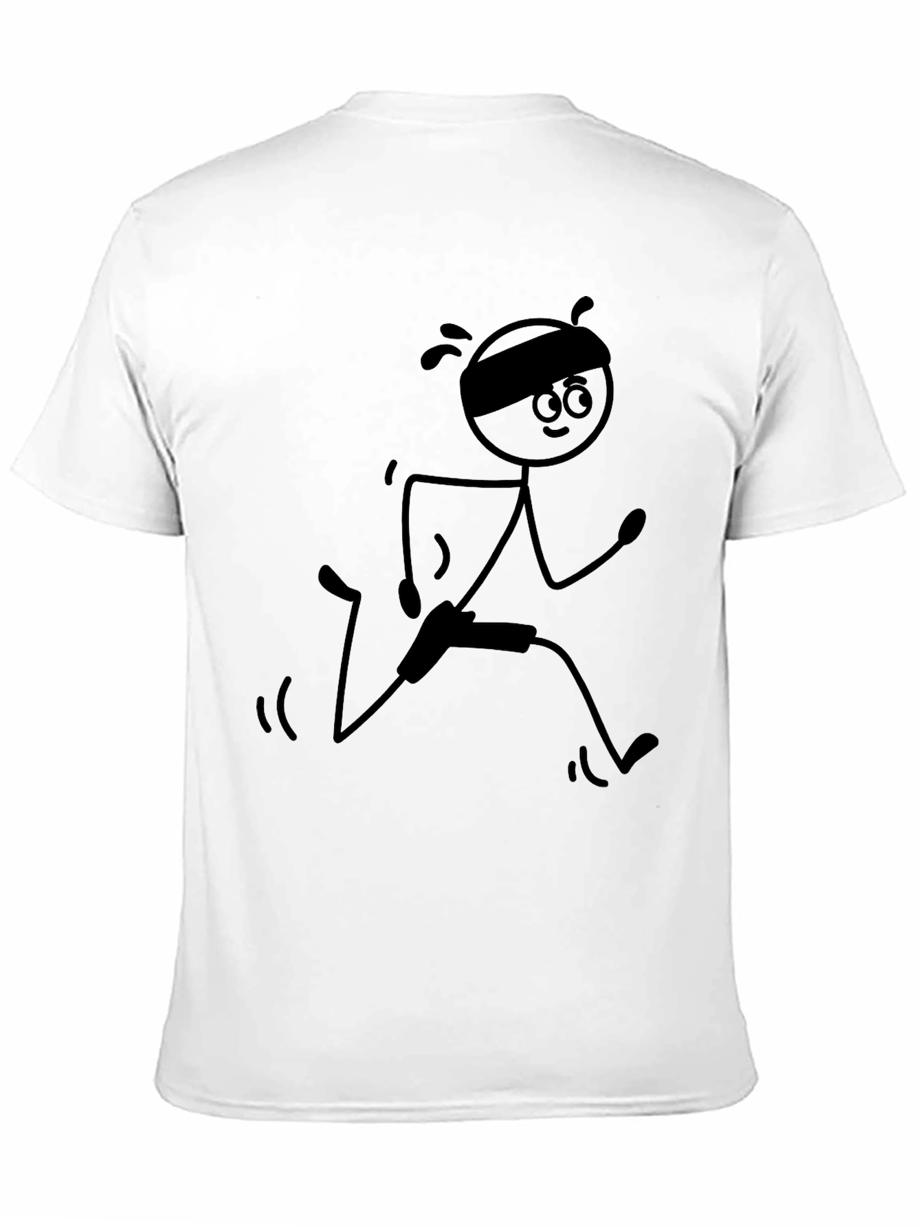 Funny Stick Figure Running T-Shirt