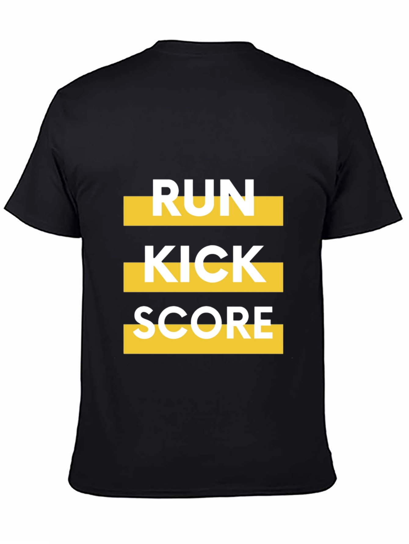 Run Kick Score Black Graphic Tee