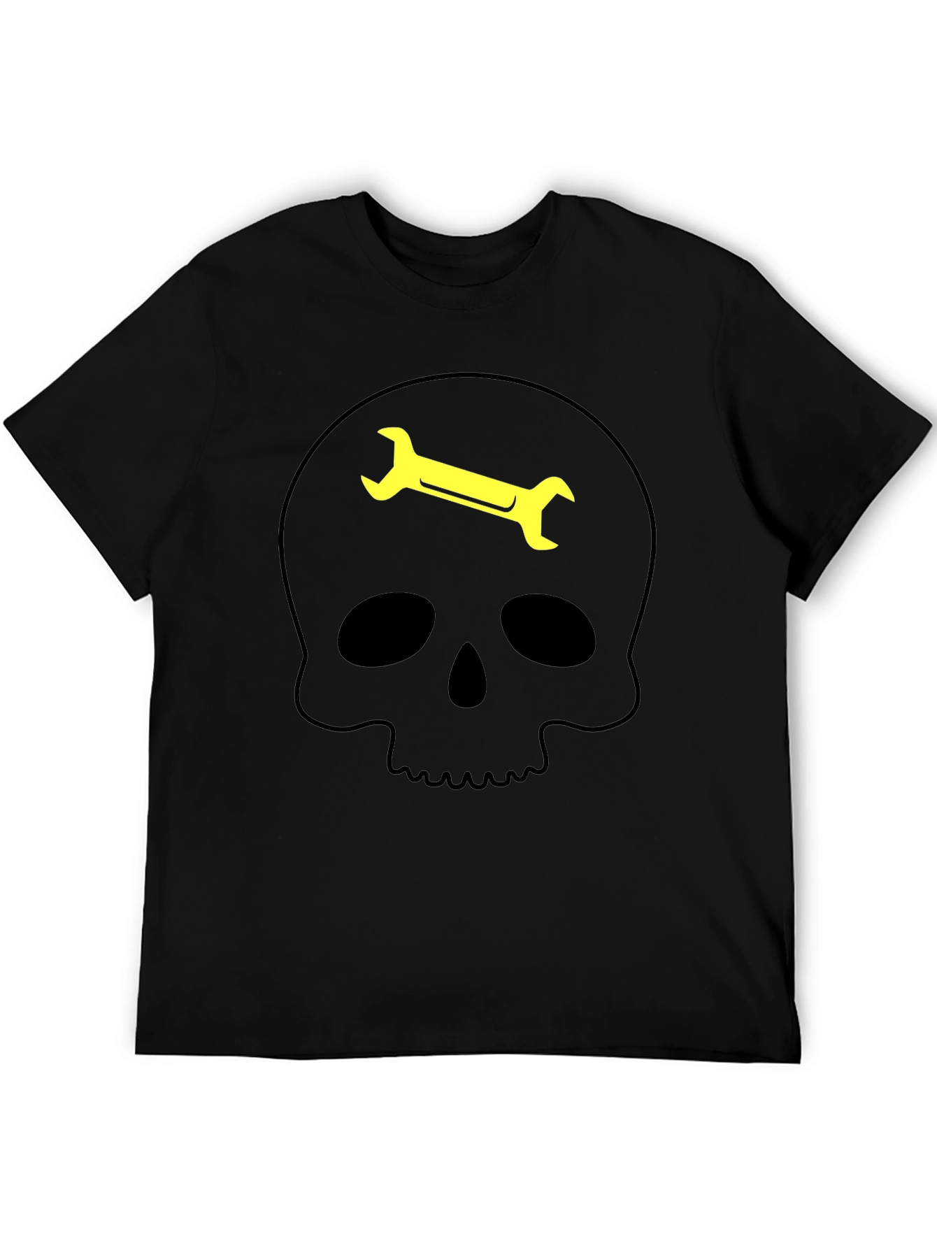 Skull Wrench Graphic Tee - Mechanic Humor T-Shirt