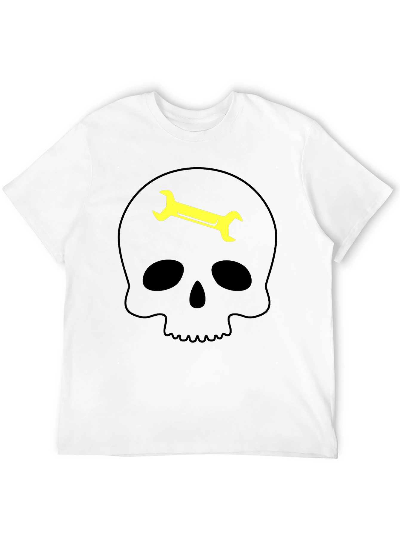 Skull Wrench Graphic Tee - Mechanic Humor T-Shirt