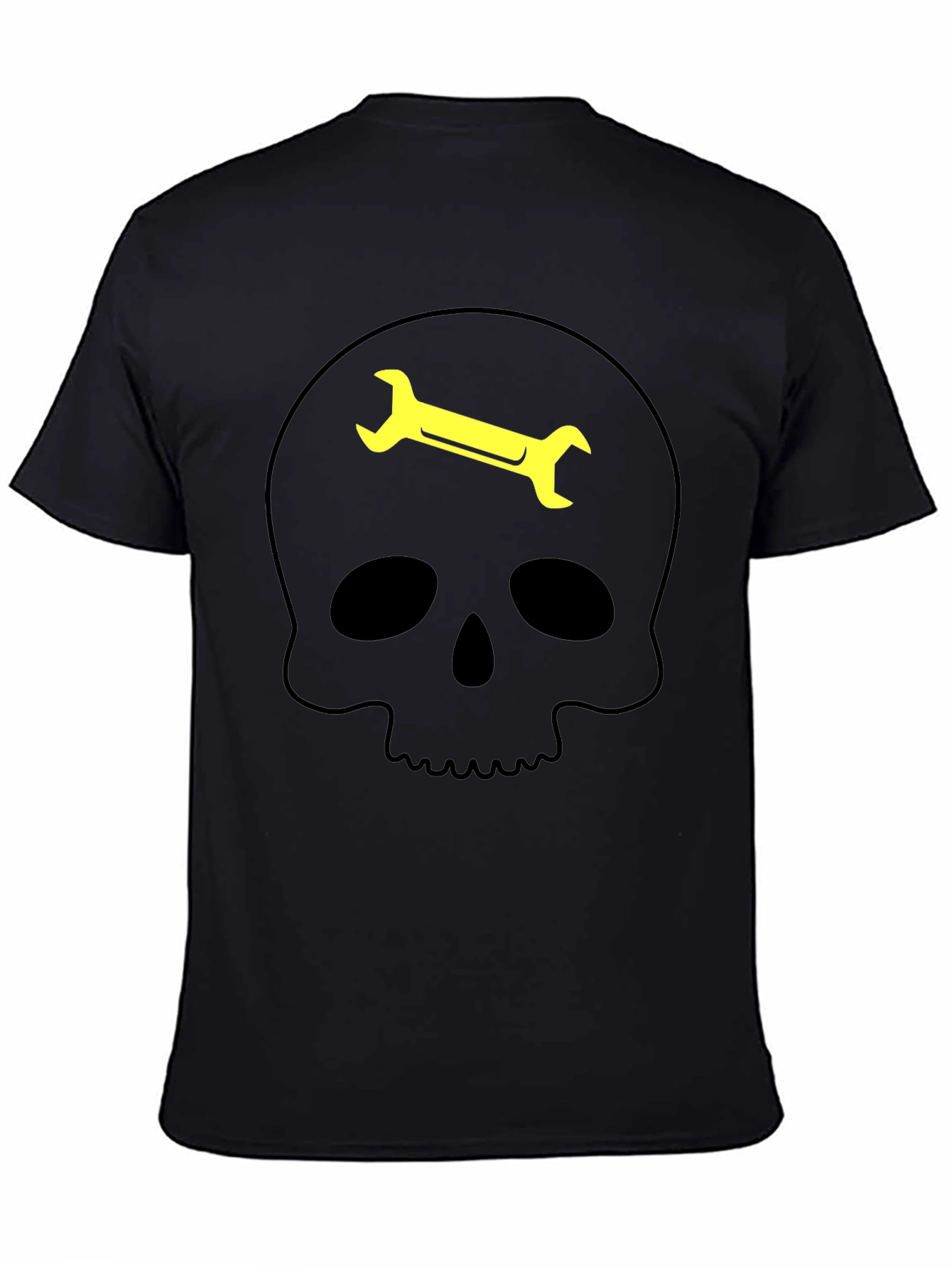 Skull Wrench Graphic Tee - Mechanic Humor T-Shirt