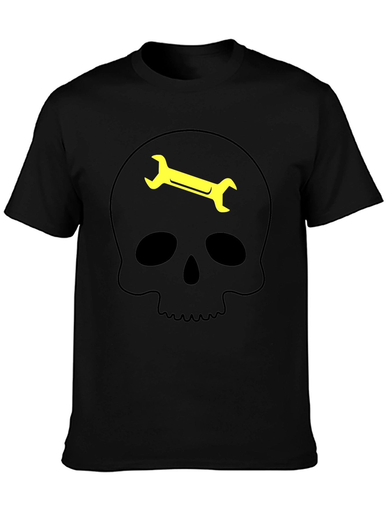 Skull Wrench Graphic Tee - Mechanic Humor T-Shirt