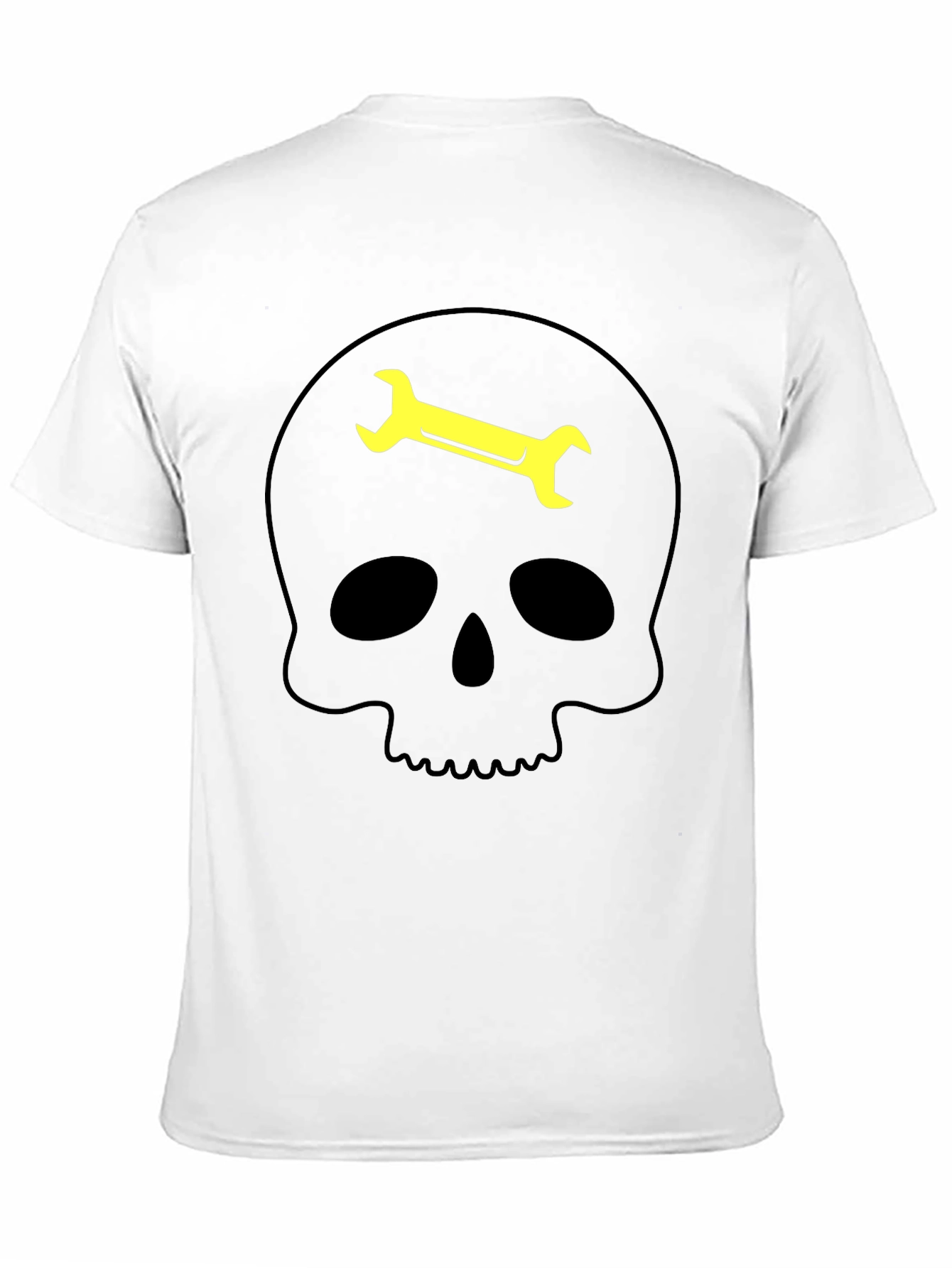 Skull Wrench Graphic Tee - Mechanic Humor T-Shirt