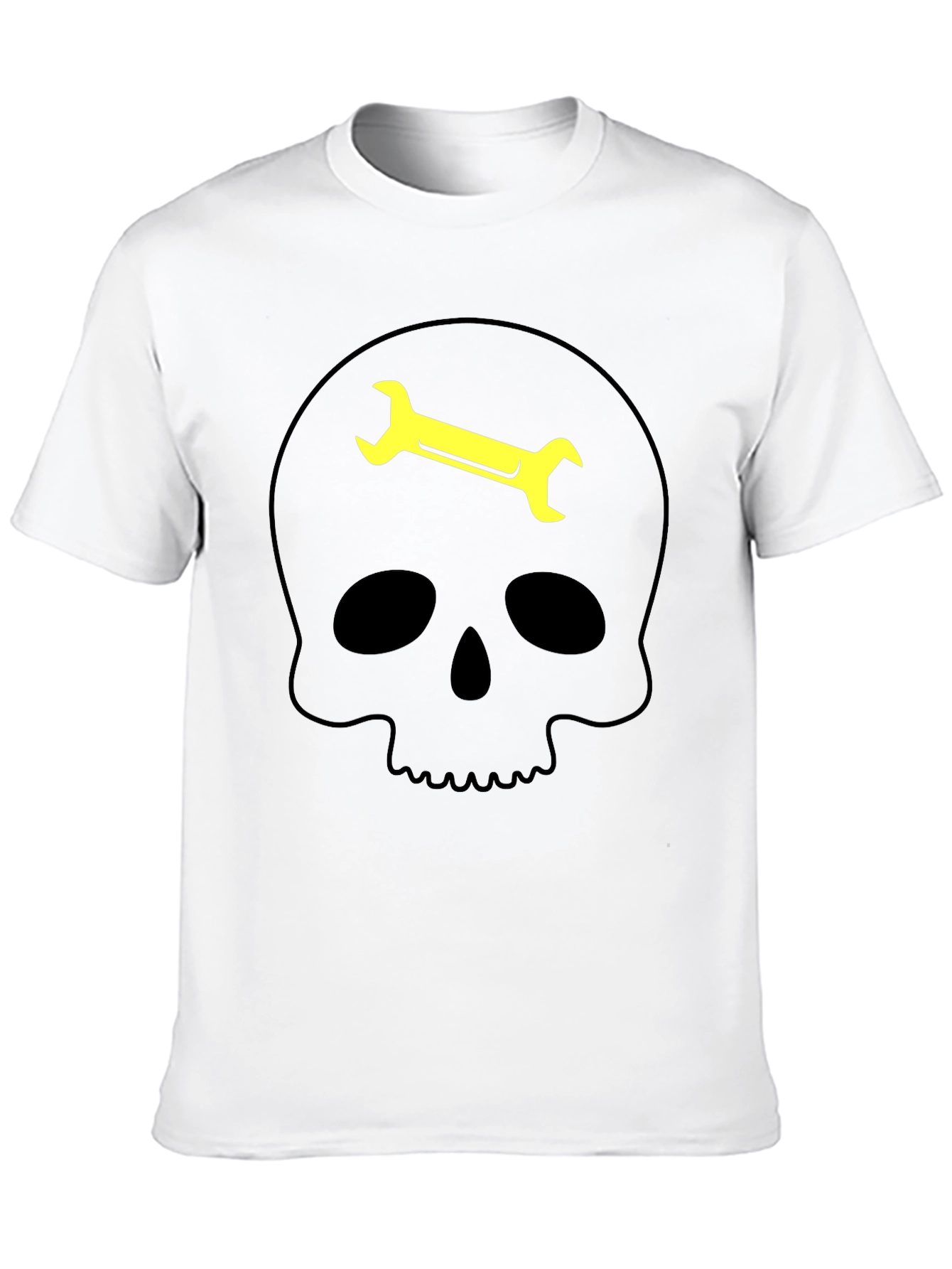 Skull Wrench Graphic Tee - Mechanic Humor T-Shirt