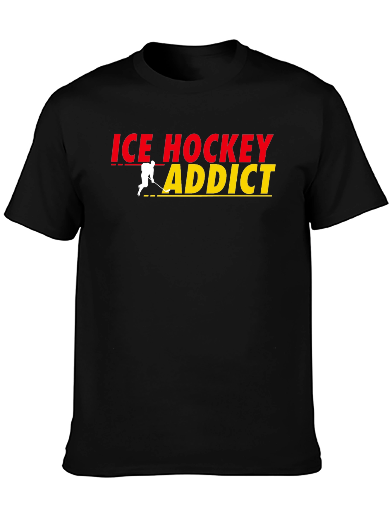 Ice Hockey Addict Graphic T-Shirt
