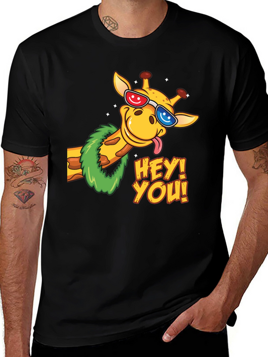 Fun Giraffe Graphic Tee - Hey You!