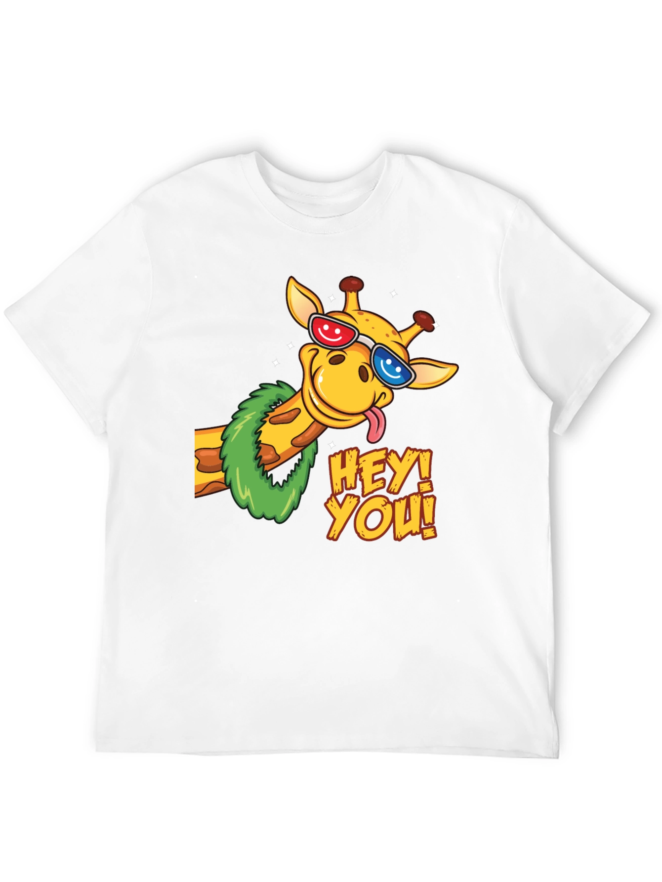 Fun Giraffe Graphic Tee - Hey You!
