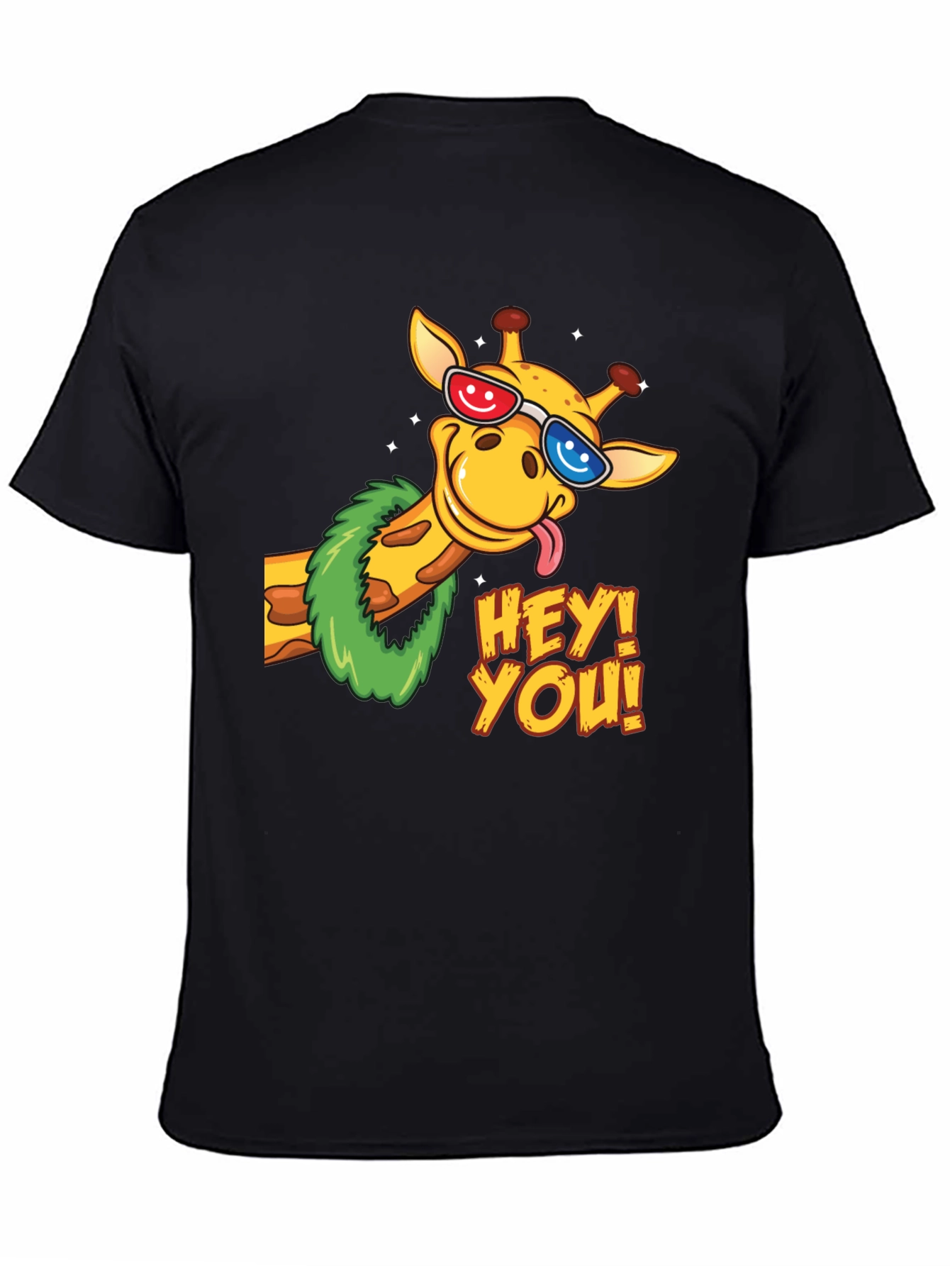 Fun Giraffe Graphic Tee - Hey You!