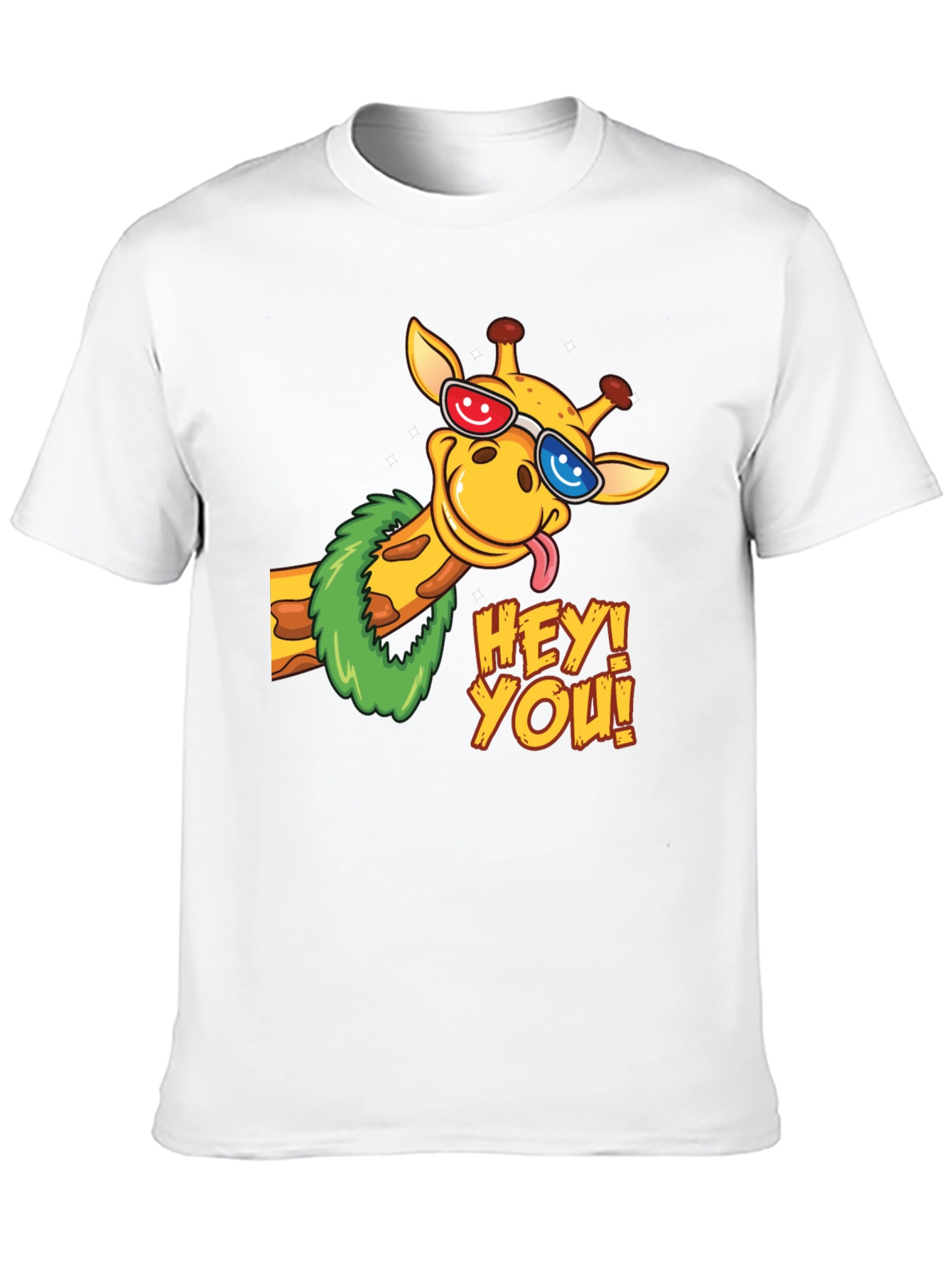 Fun Giraffe Graphic Tee - Hey You!