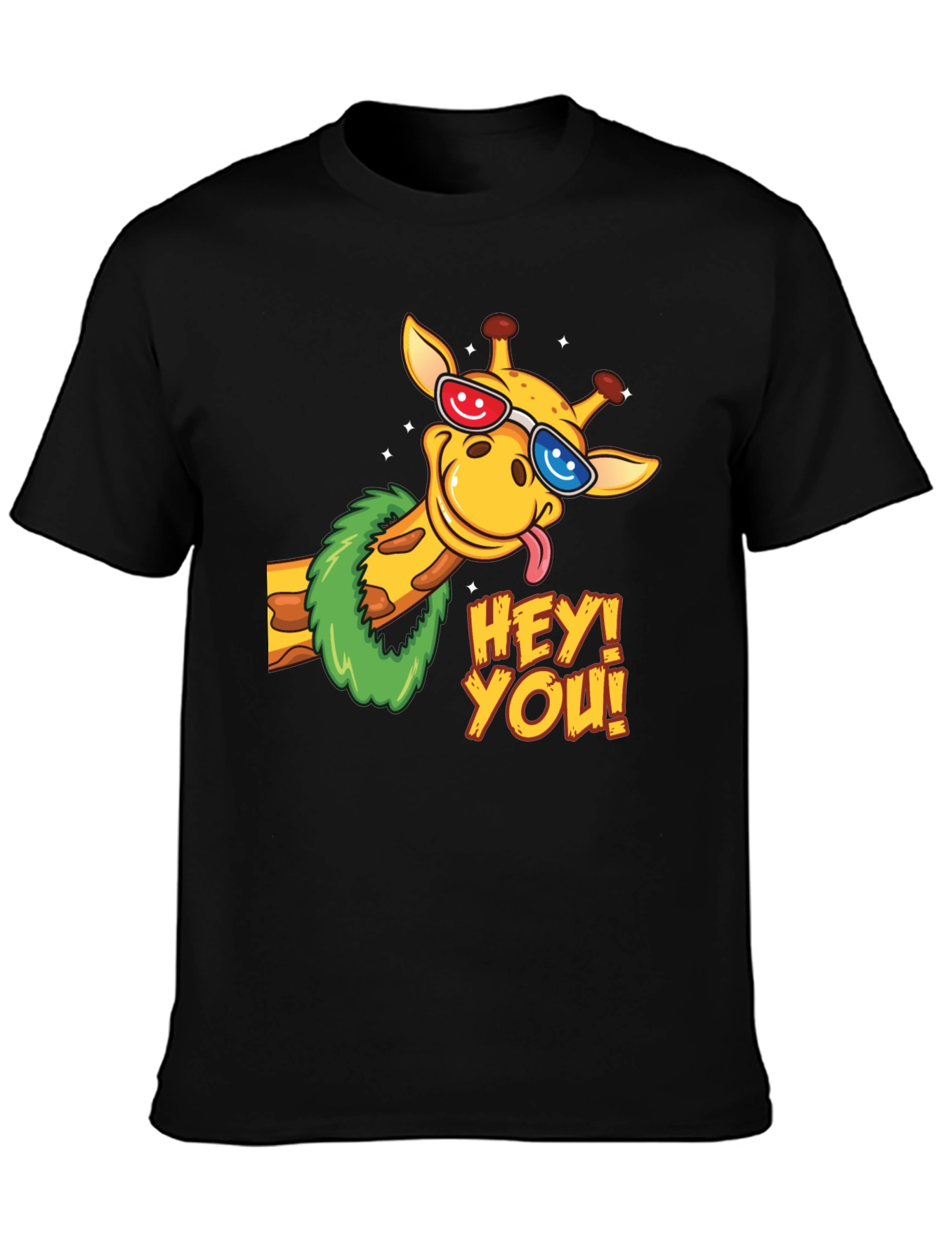 Fun Giraffe Graphic Tee - Hey You!