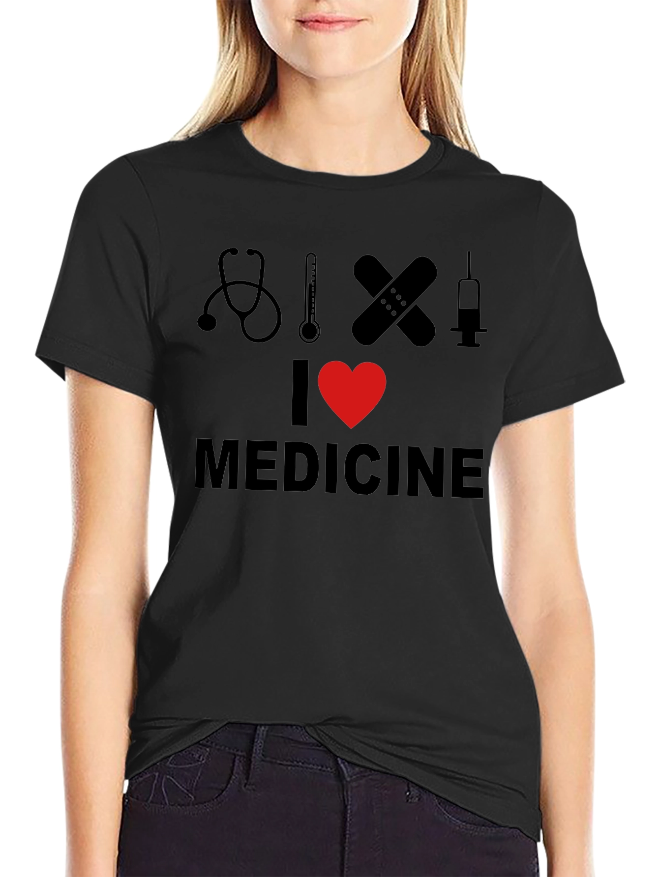 I Heart Medicine Black T-Shirt