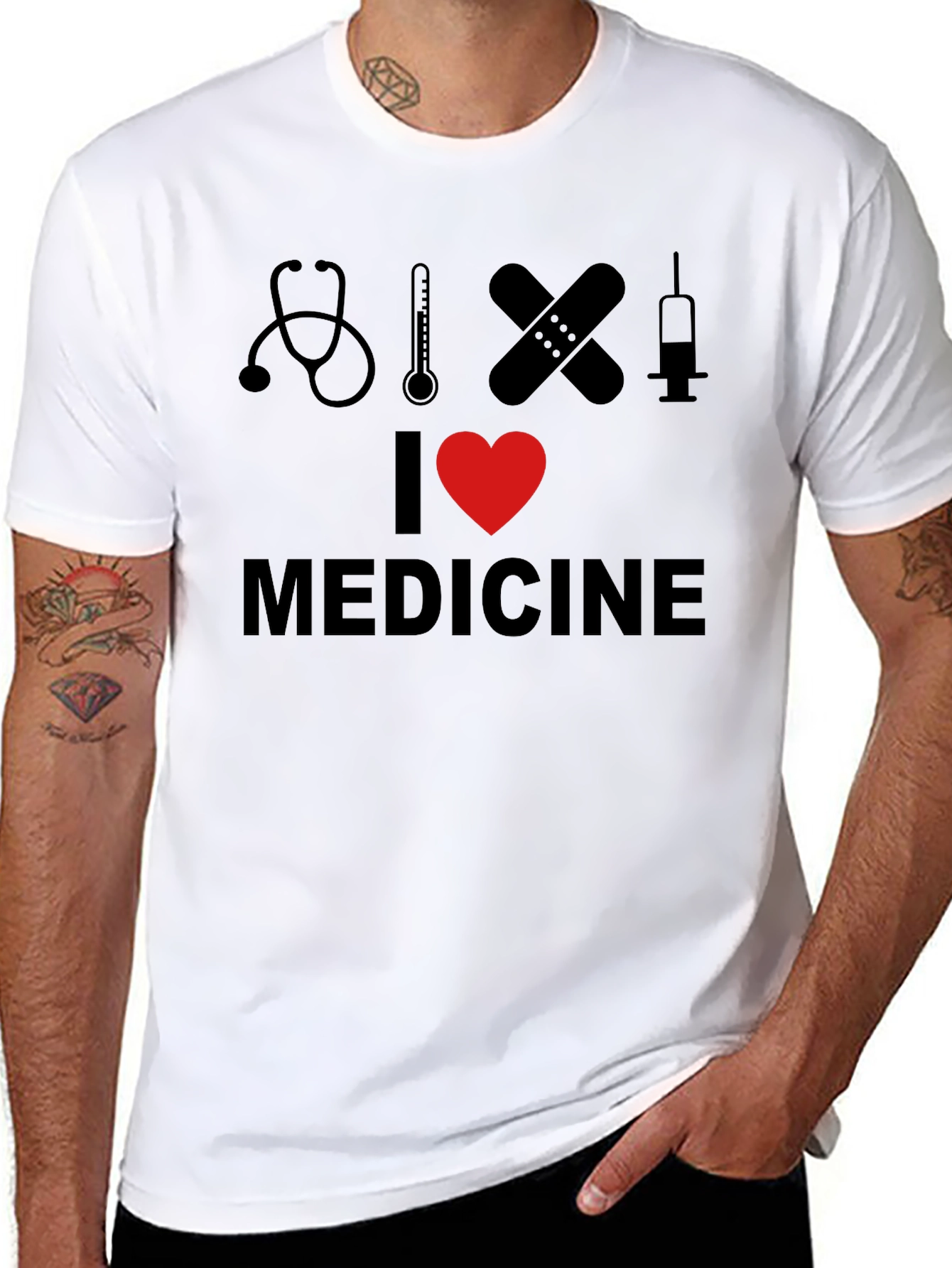 I Heart Medicine Black T-Shirt