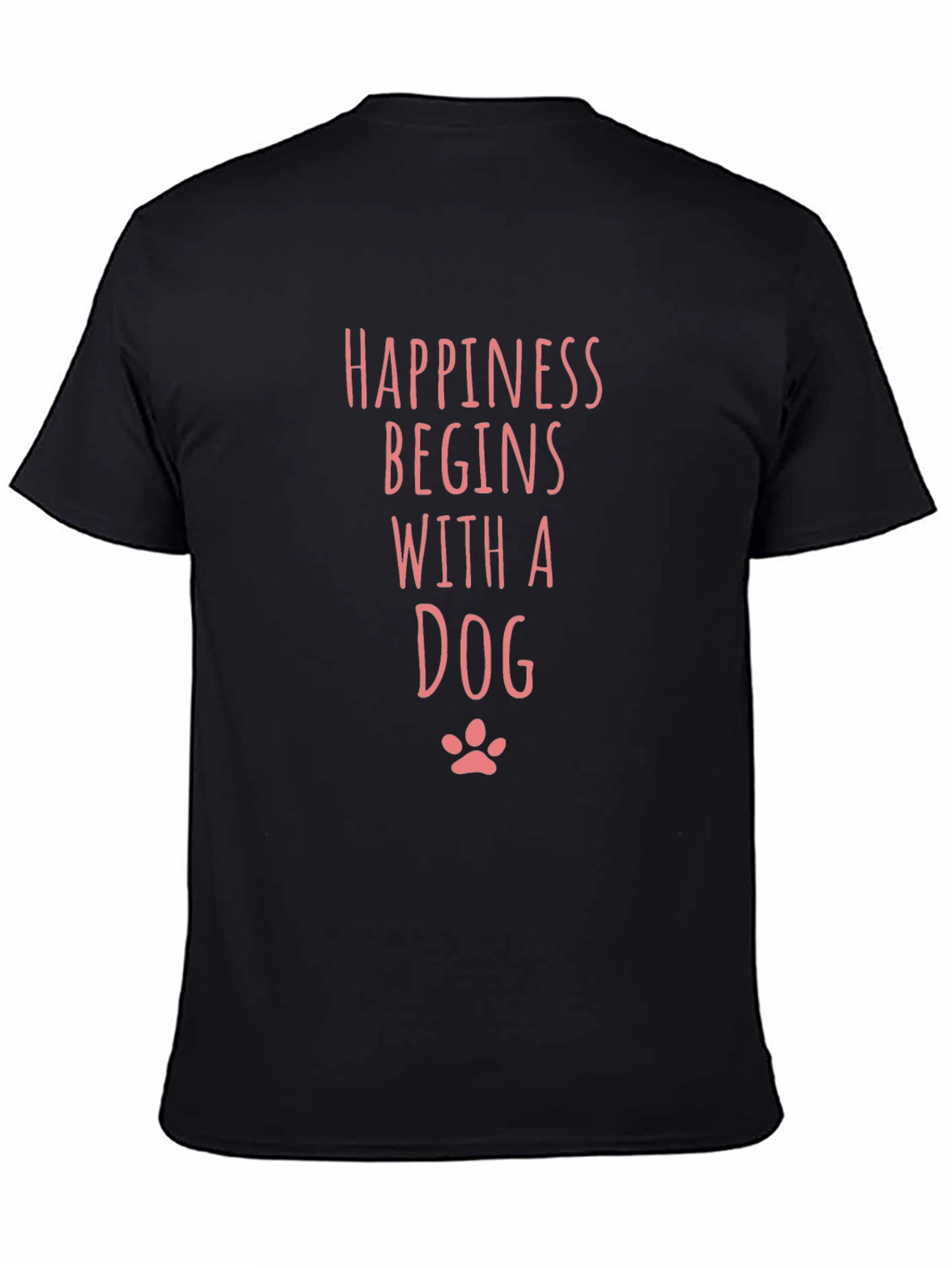Happiness Begins With A Dog Graphic Tee