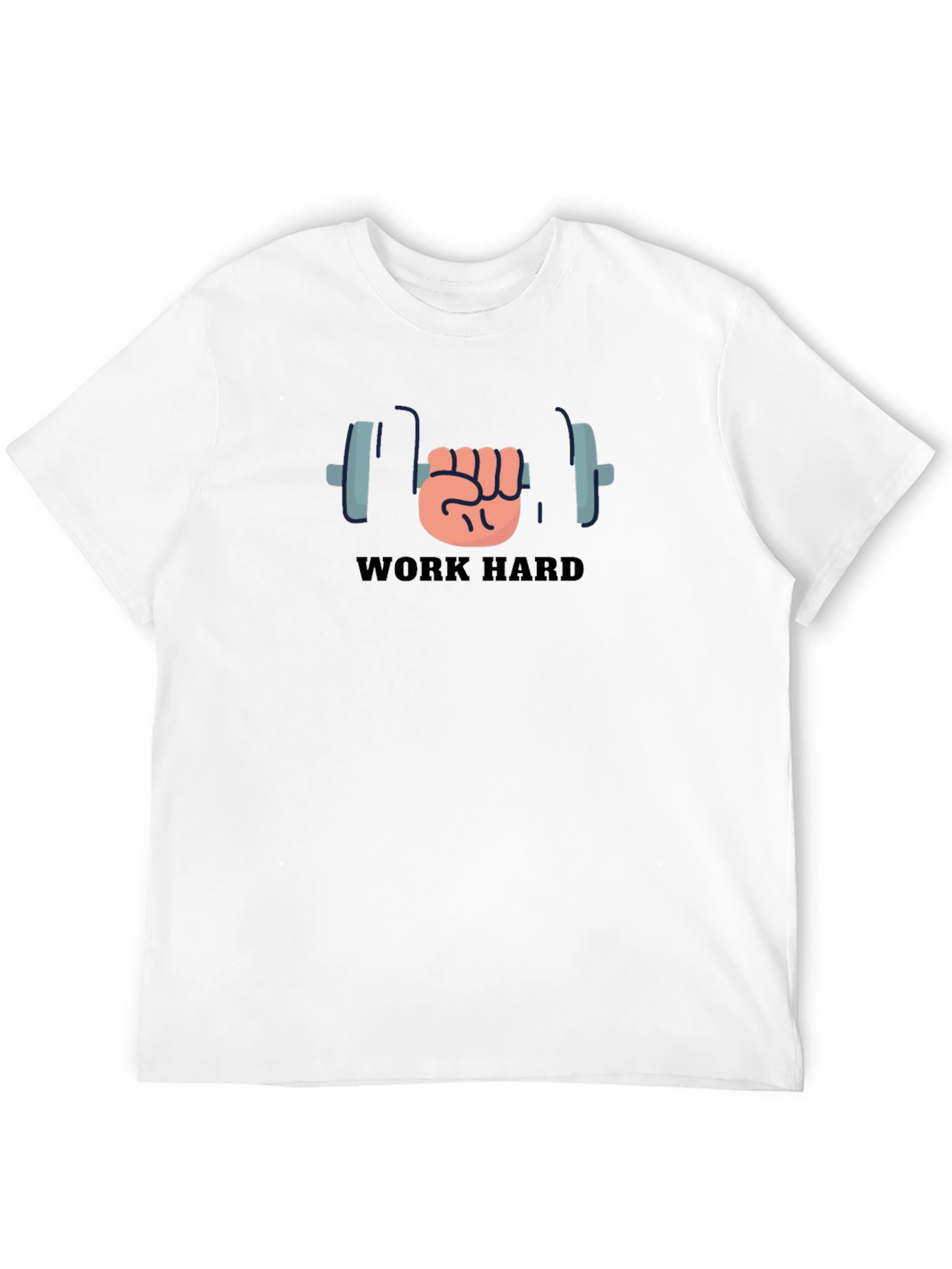 Work Hard Gym T-Shirt - Black Fitness Tee