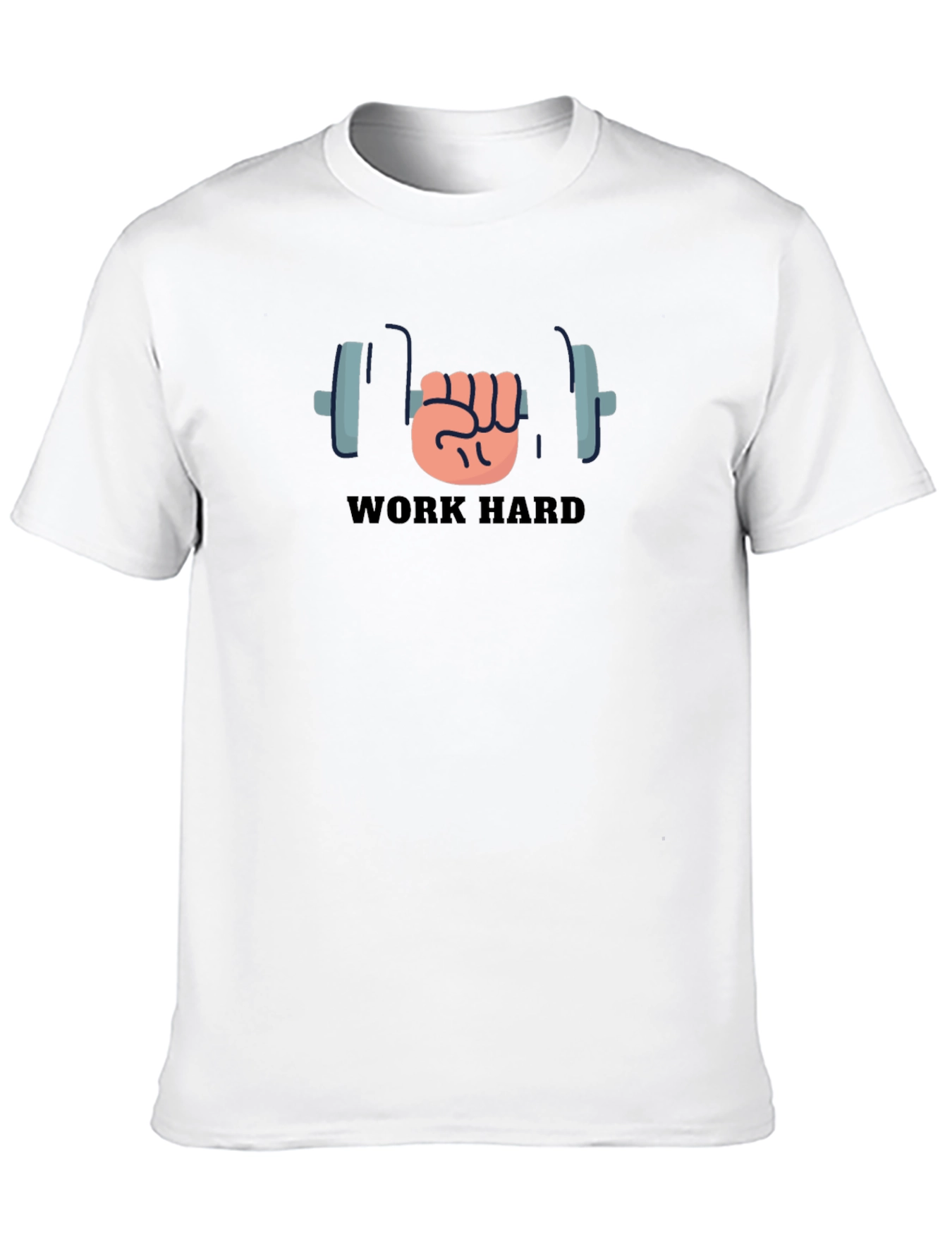 Work Hard Gym T-Shirt - Black Fitness Tee
