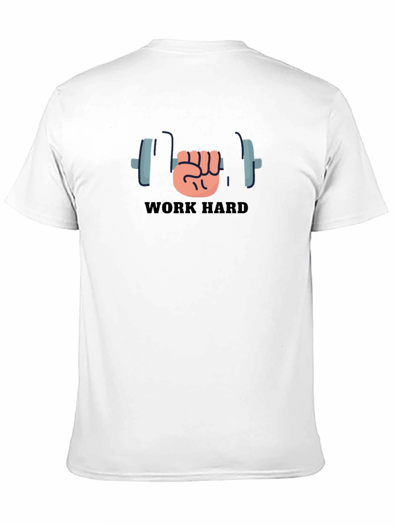 Work Hard Gym T-Shirt - Black Fitness Tee