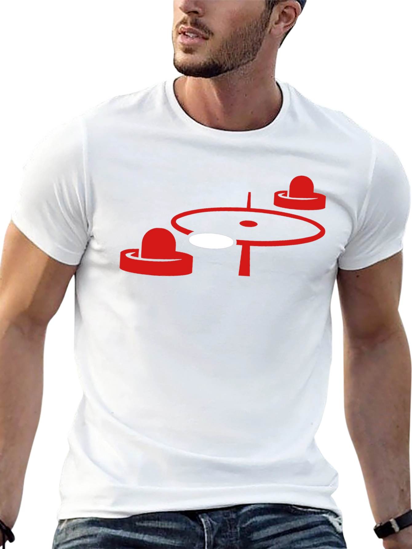 Air Hockey Graphic Tee - Black