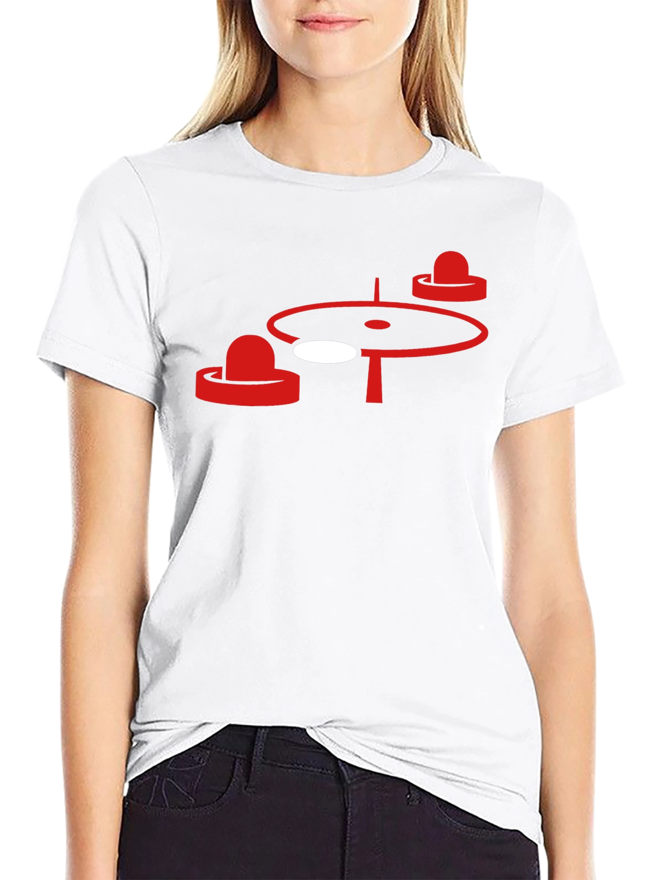 Air Hockey Graphic Tee - Black