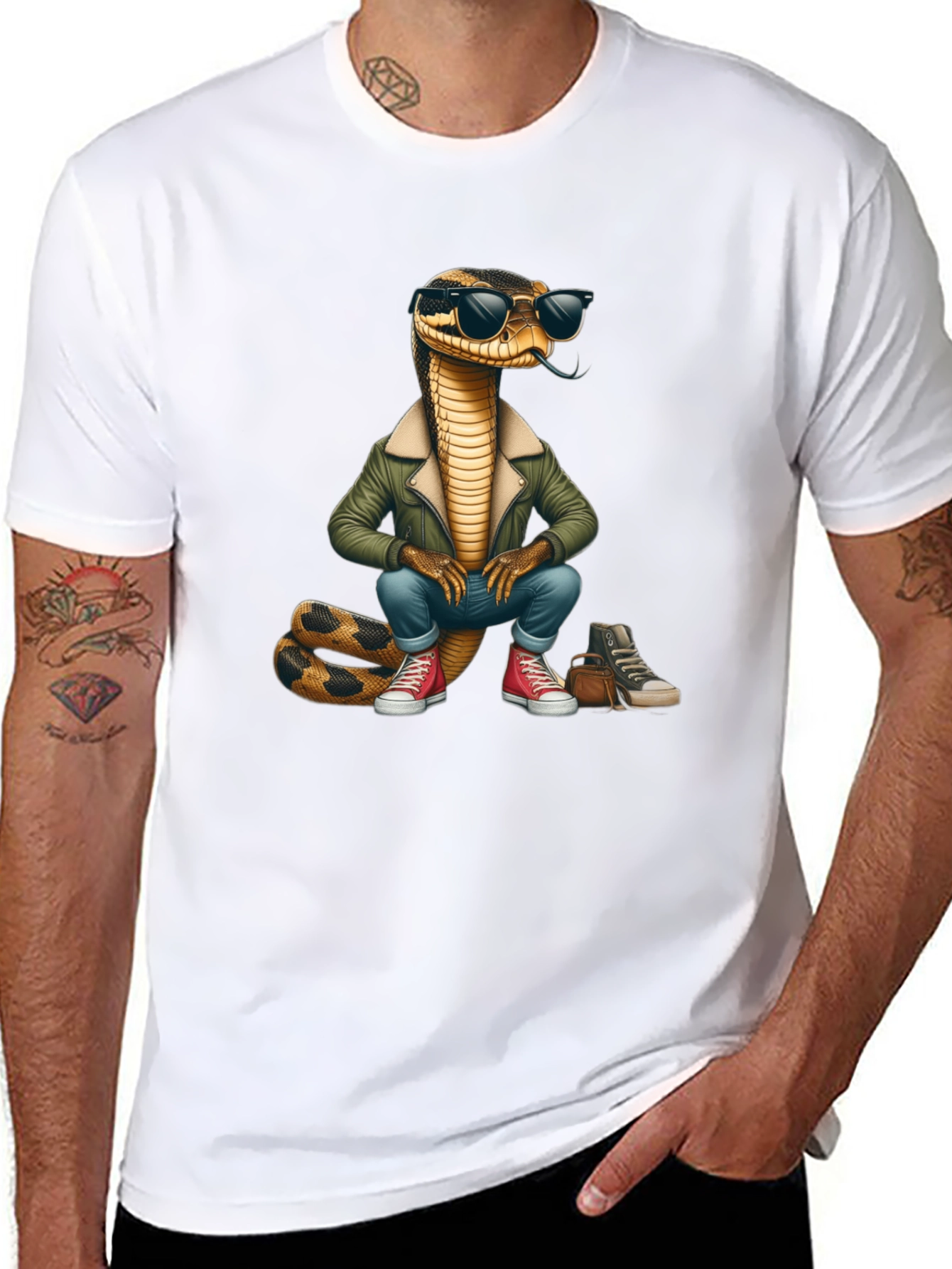 Cool Snake T-Shirt - Stylish Reptile Tee
