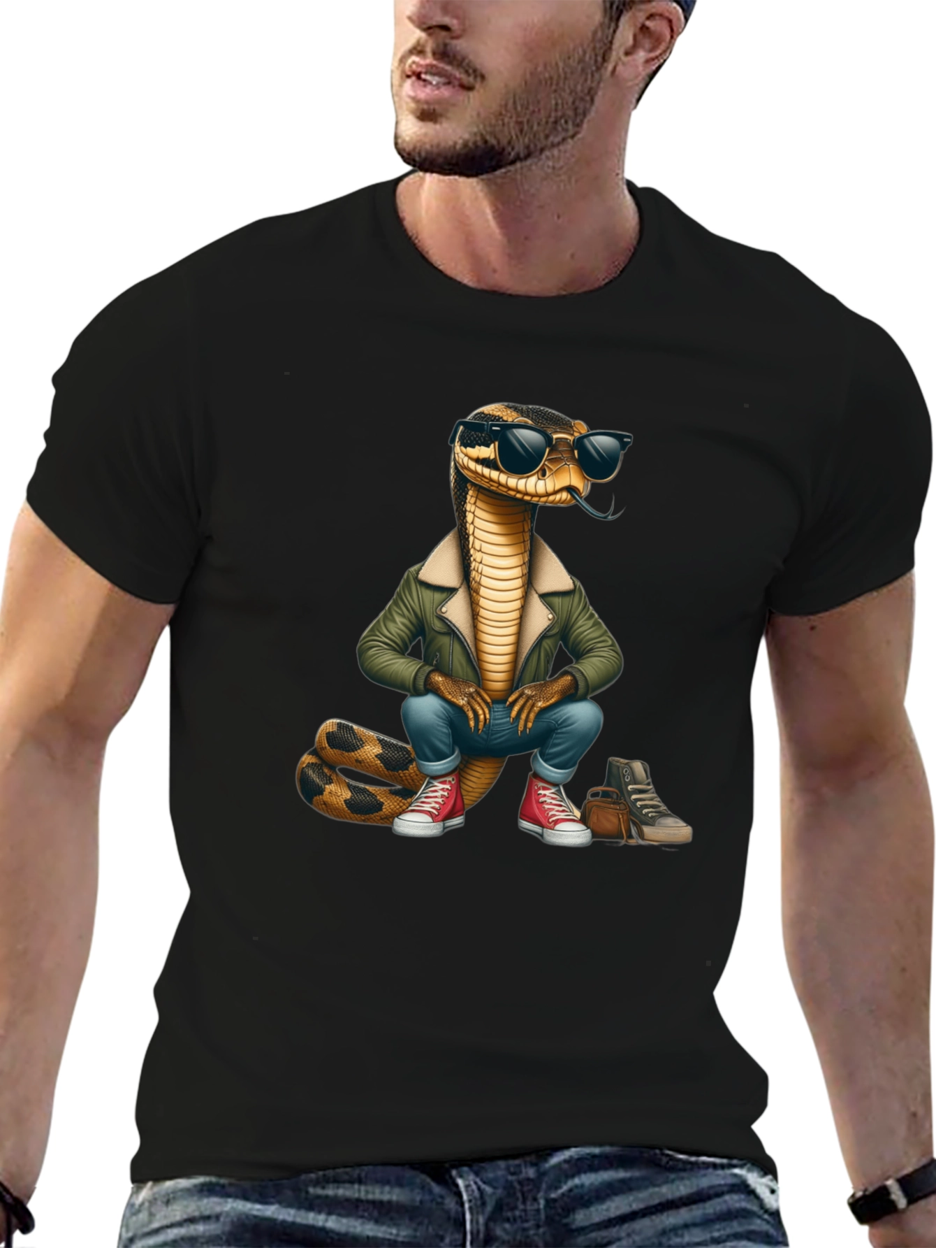 Cool Snake T-Shirt - Stylish Reptile Tee