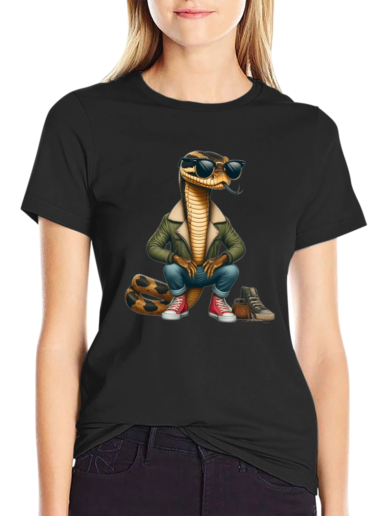 Cool Snake T-Shirt - Stylish Reptile Tee