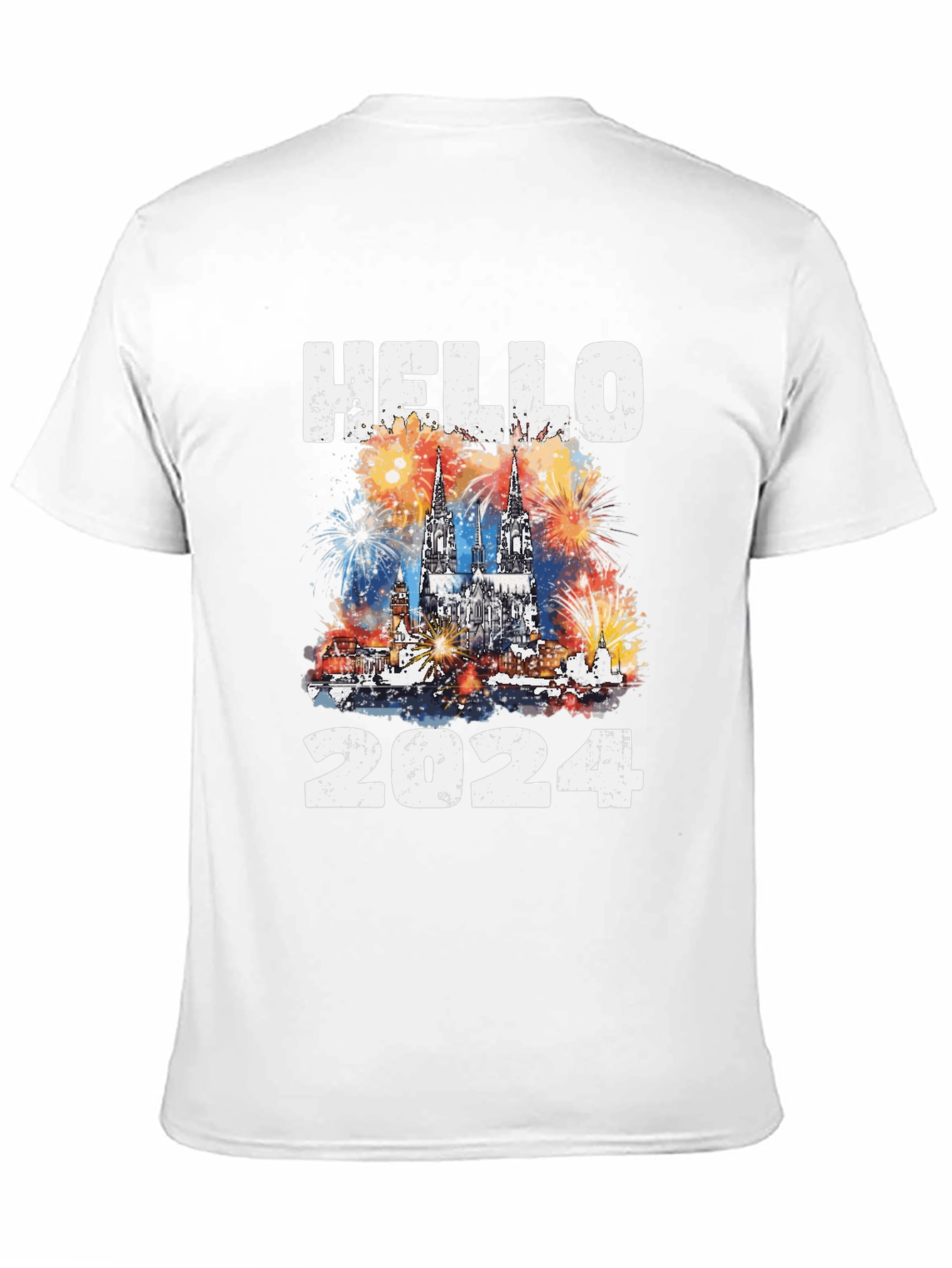 Hello 2024 T-Shirt New Year Celebration Tee