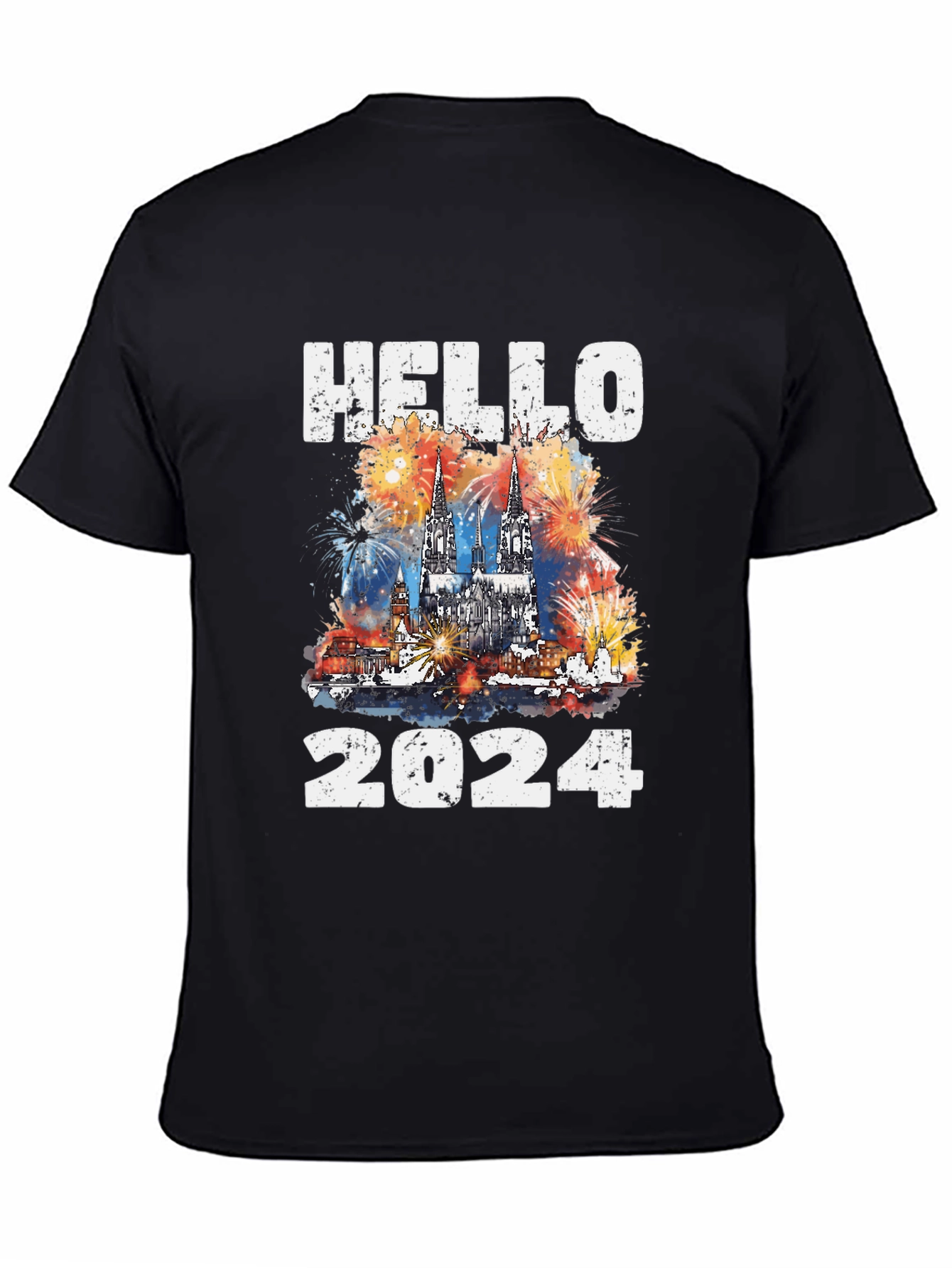 Hello 2024 T-Shirt New Year Celebration Tee