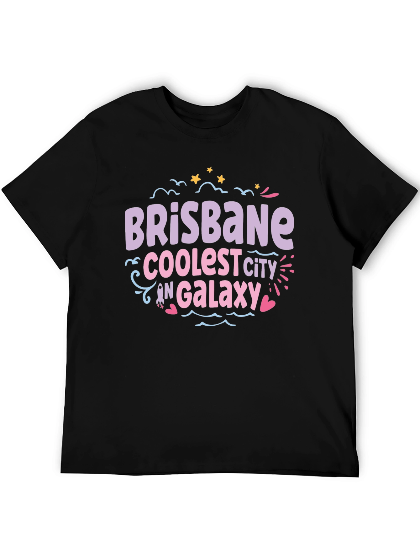 Brisbane Coolest City in Galaxy T-Shirt