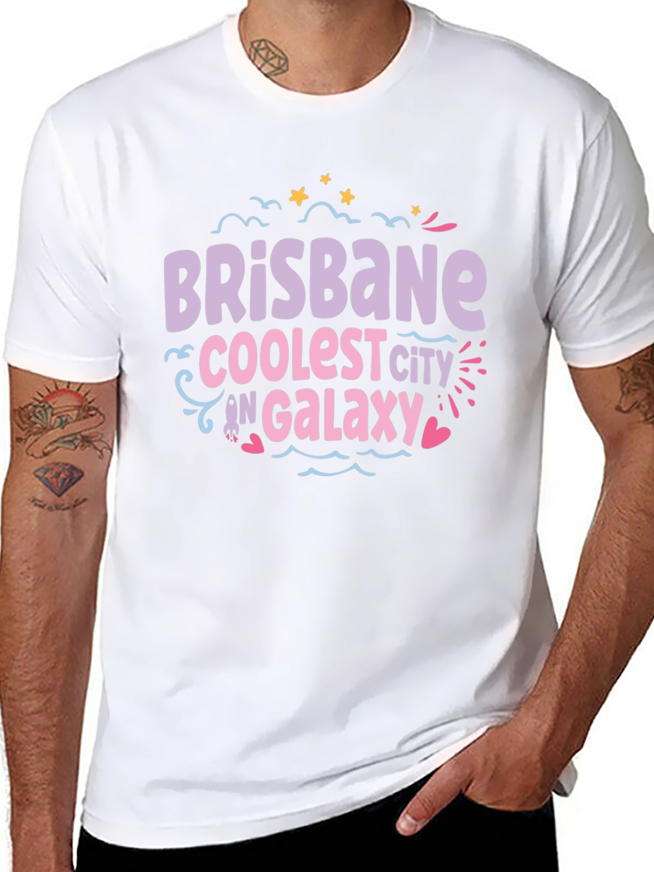 Brisbane Coolest City in Galaxy T-Shirt