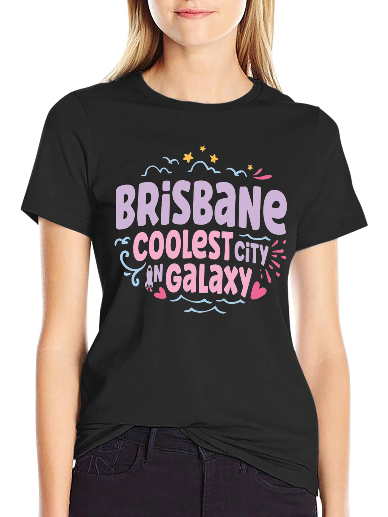 Brisbane Coolest City in Galaxy T-Shirt