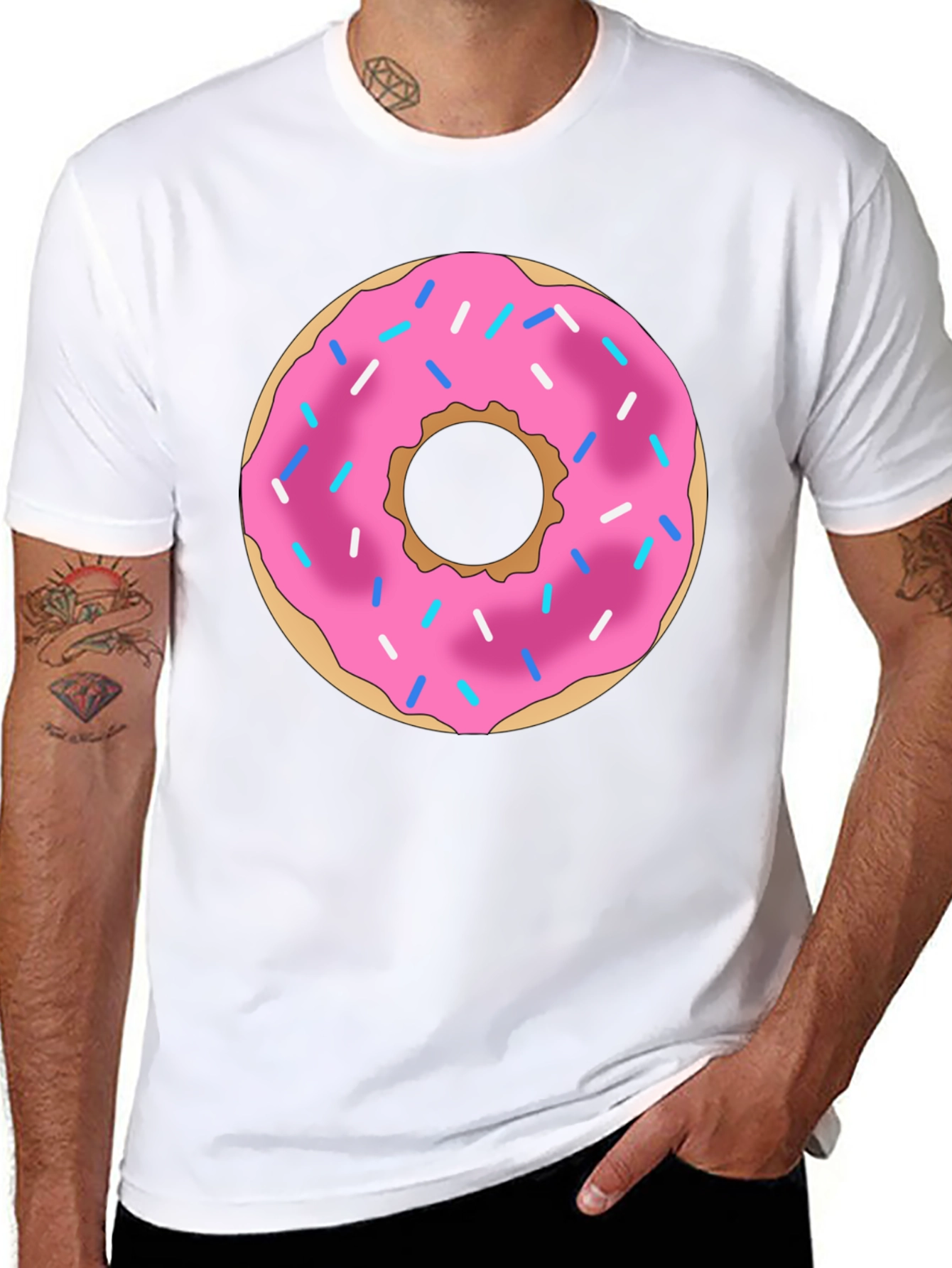 Donut Graphic T-Shirt - Casual Style