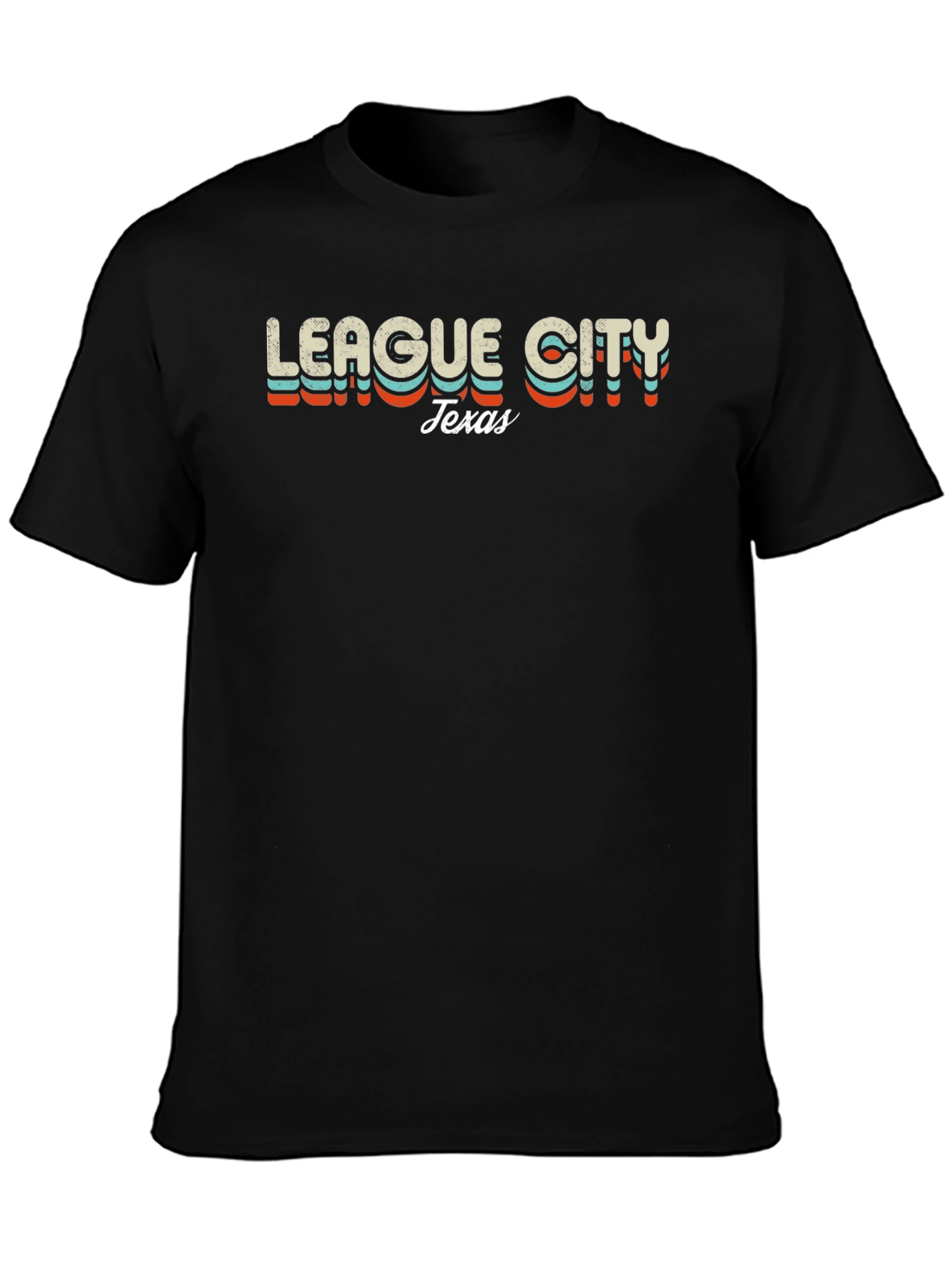 League City Texas Retro T-Shirt