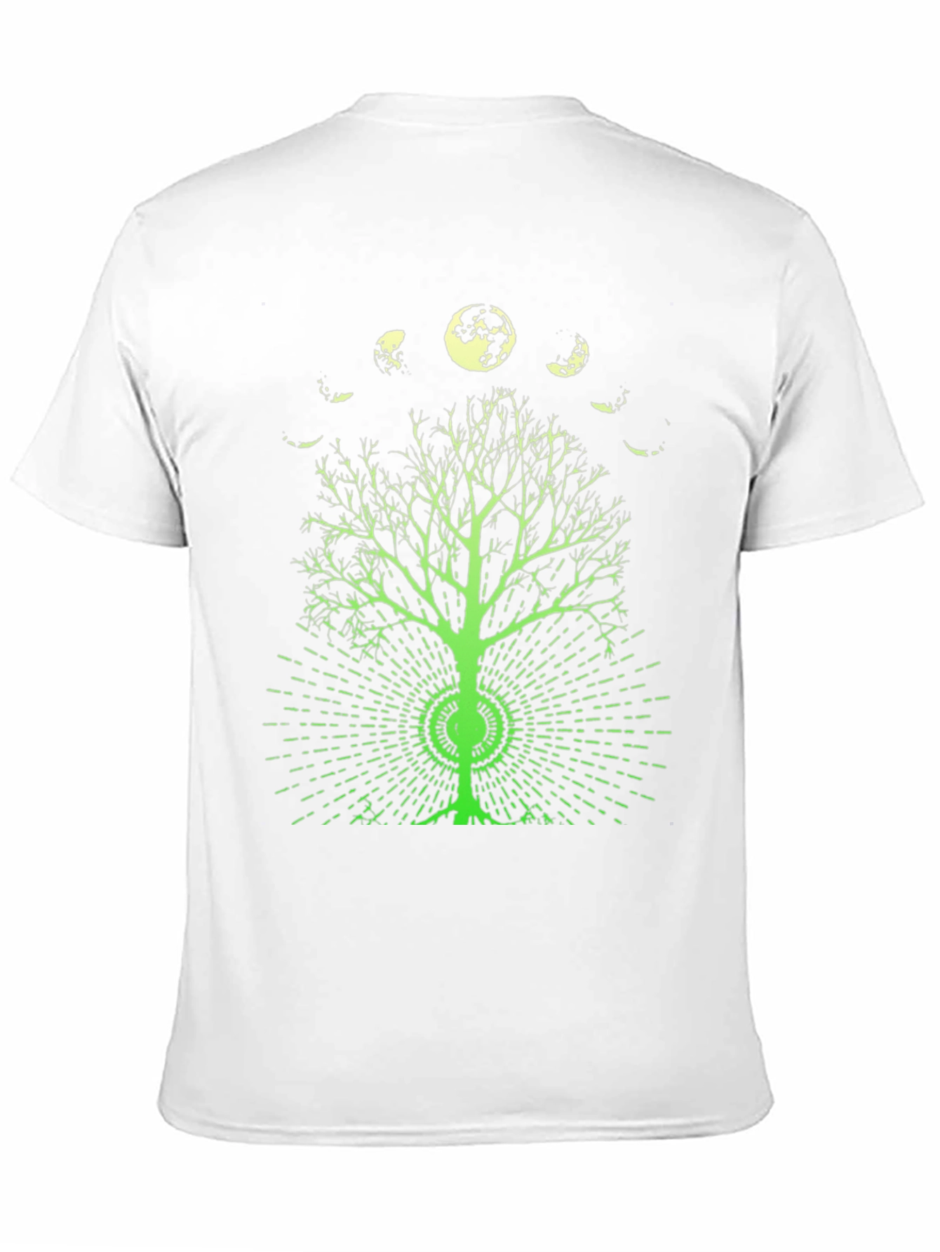 Moon Phase Tree Graphic Tee - Black