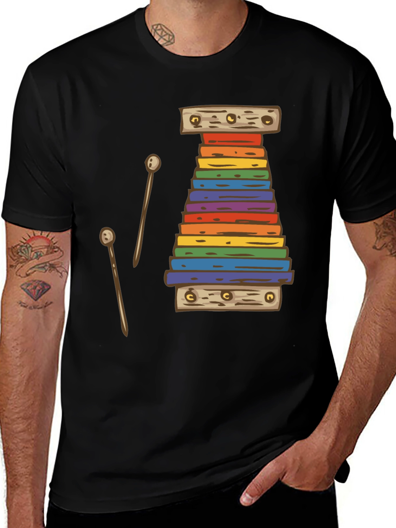 Rainbow Xylophone Graphic Tee